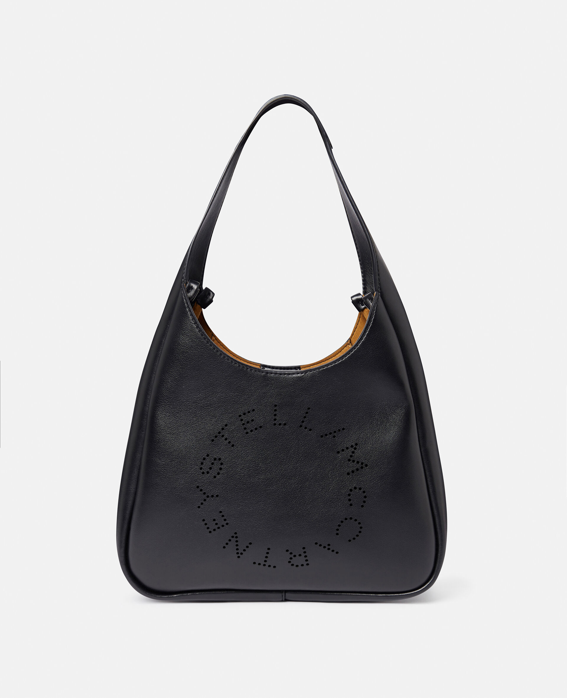 Logo Slouchy Hobo Tote Bag-Black-large image number 0