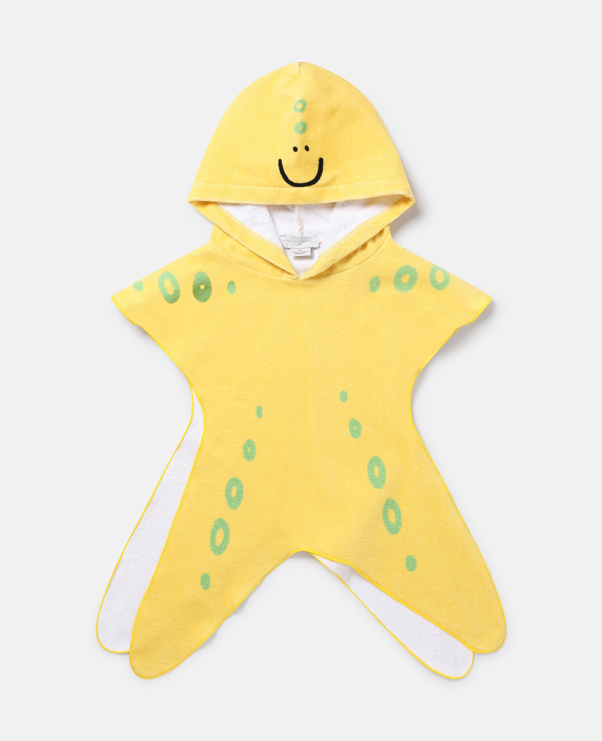 Starfish Hooded Towel-옐로우-large image number 0