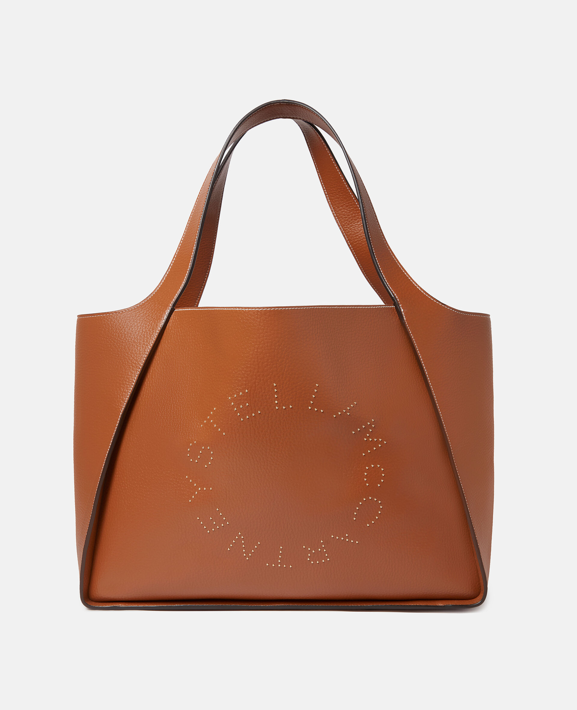Grosse Tote Bag mit Logo-Brown-large image number 0