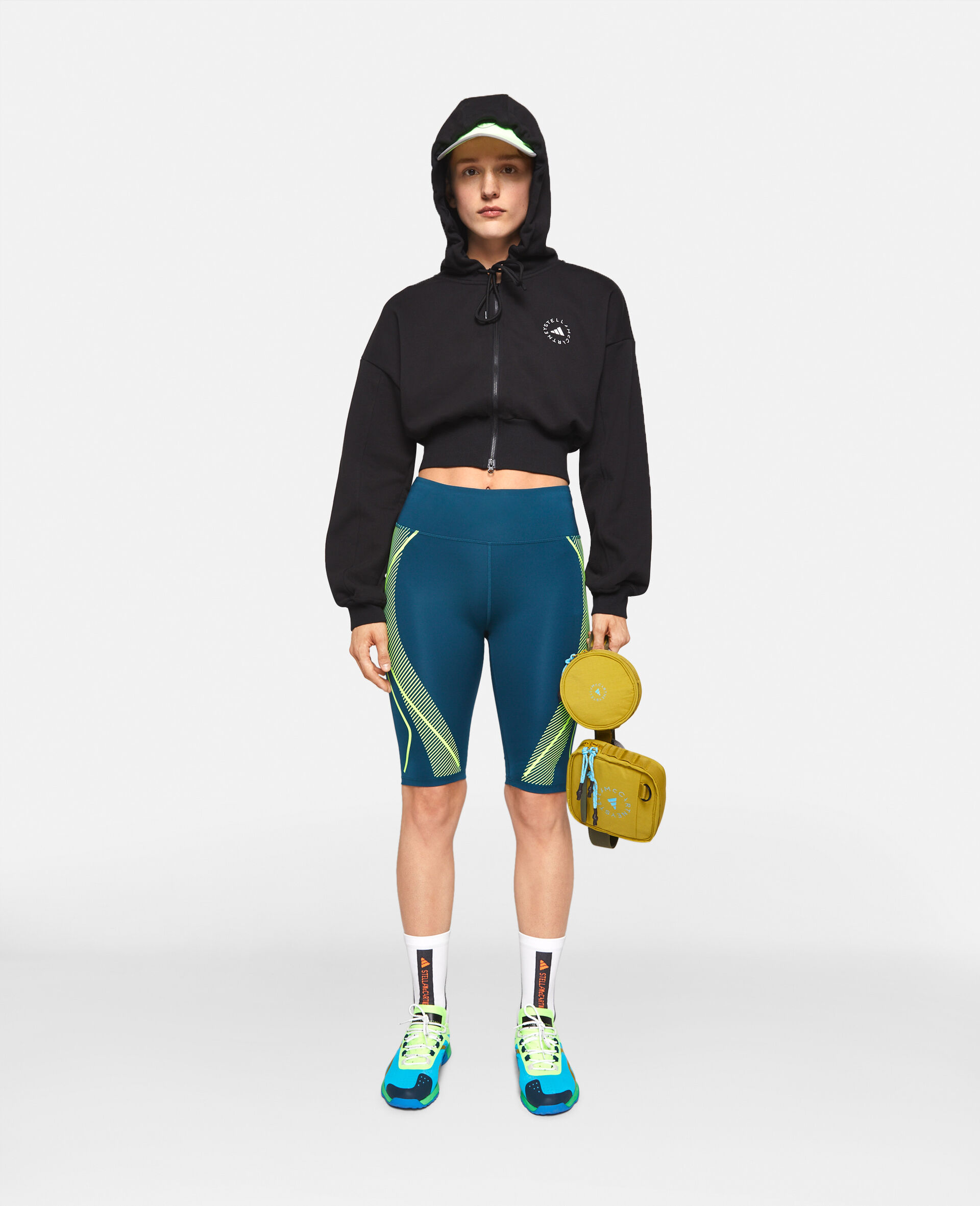 Shorts da running e da ciclismo TruePace-Blu-model