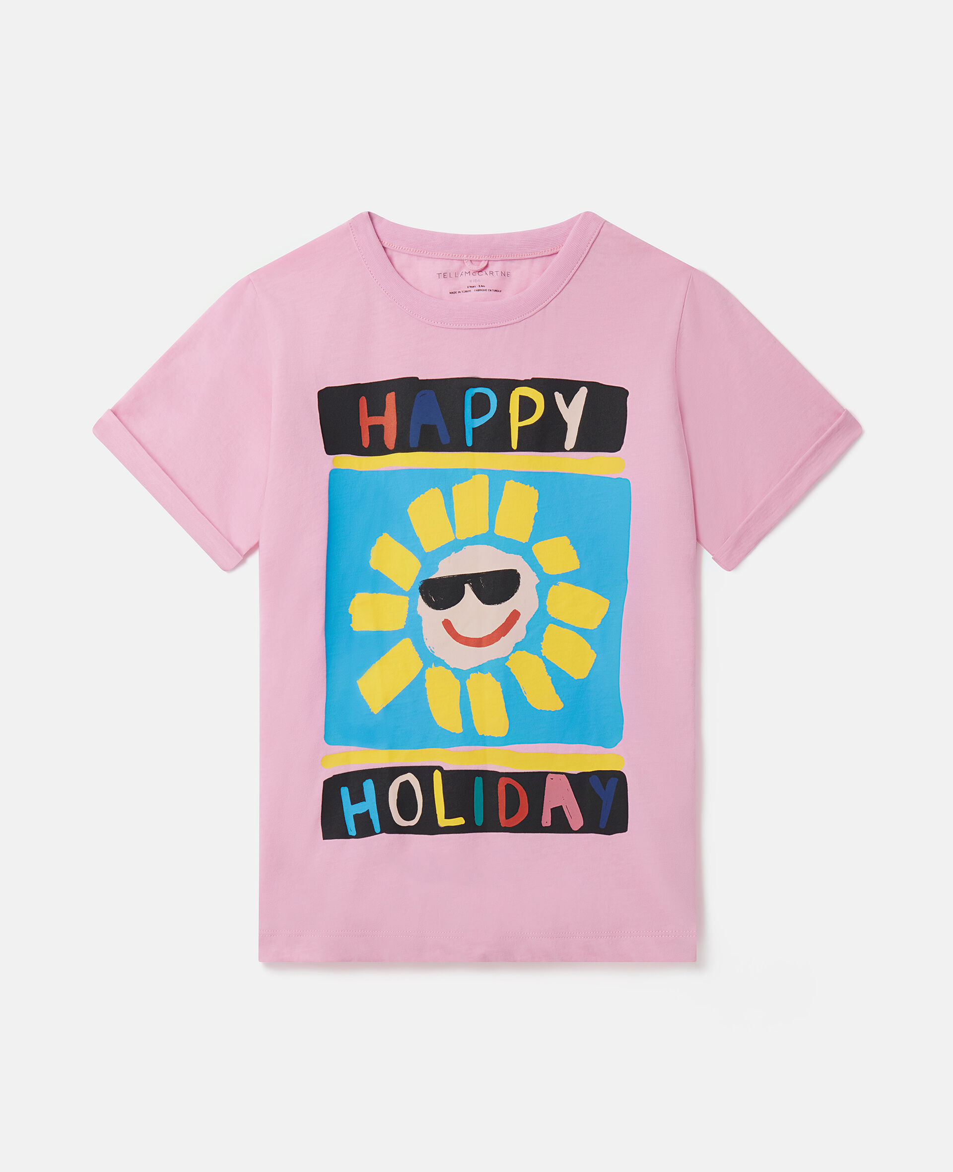 Happy Holiday T-Shirt-ピンク-large image number 0