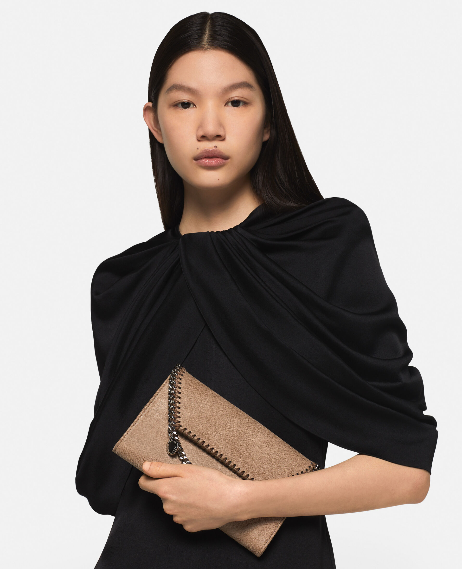 Falabella Wallet Crossbody Bag-Beige-model