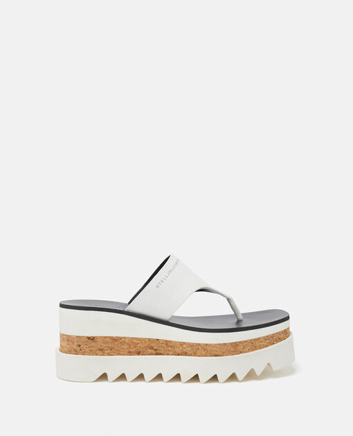 Stella McCartney Elyse Platforms in White with Red/Blue Sole — UFO