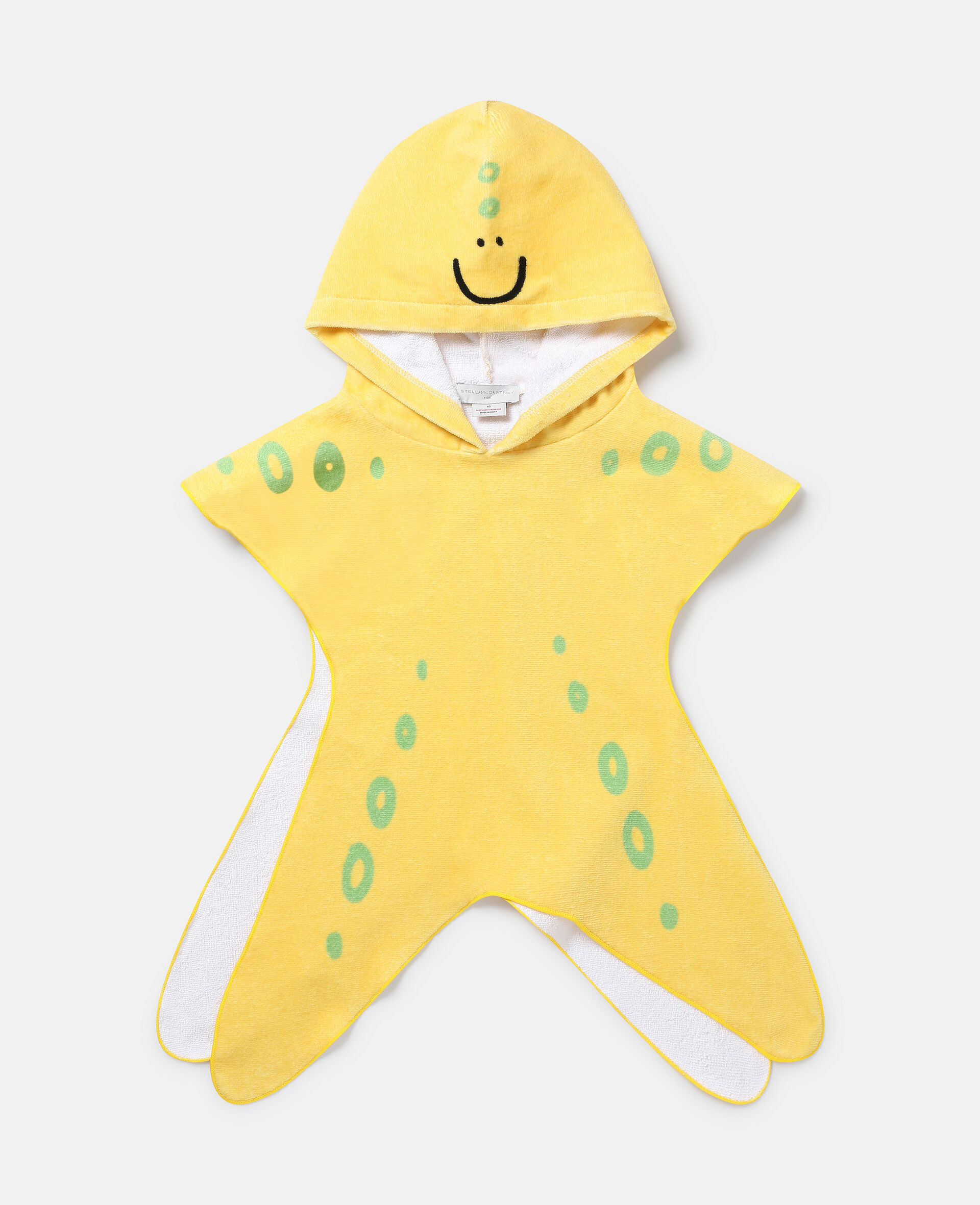Starfish Hooded Towel-黄色-model