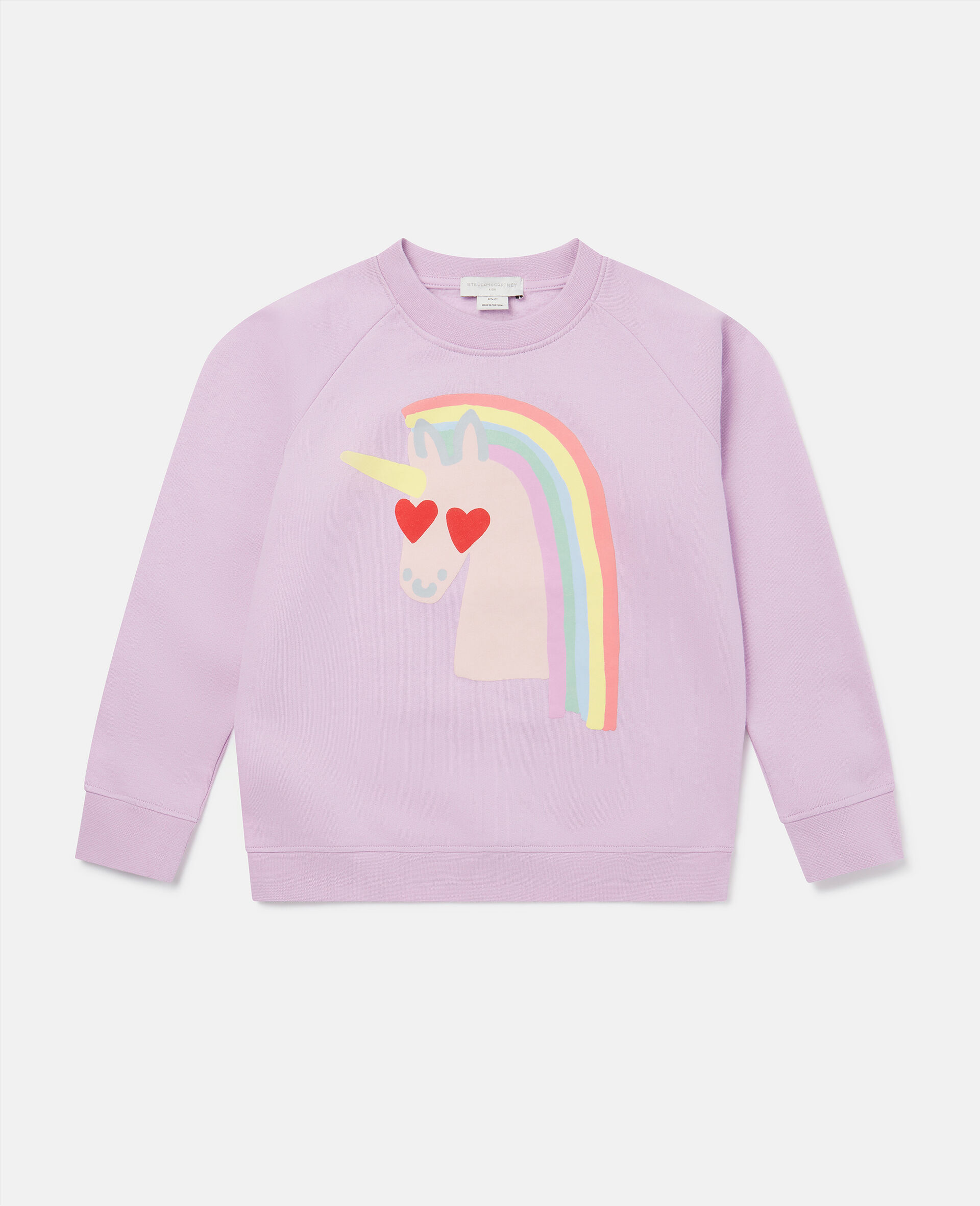 Rainbow Unicorn Motif Sweatshirt-Pink-large image number 0