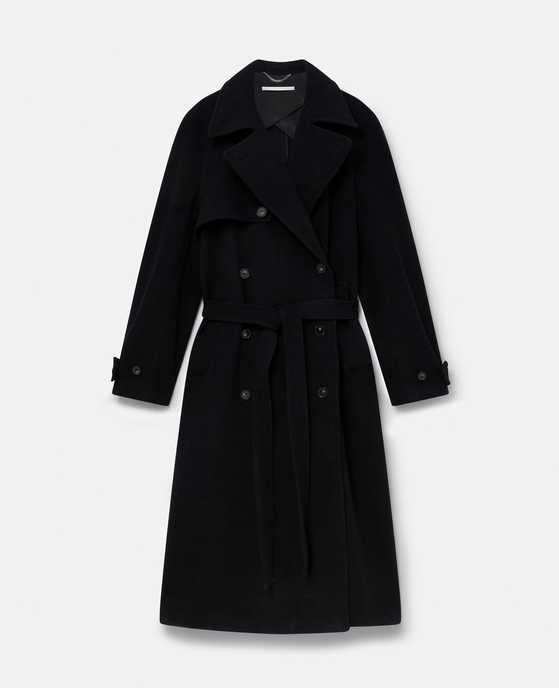 manteau noir avec ceinture