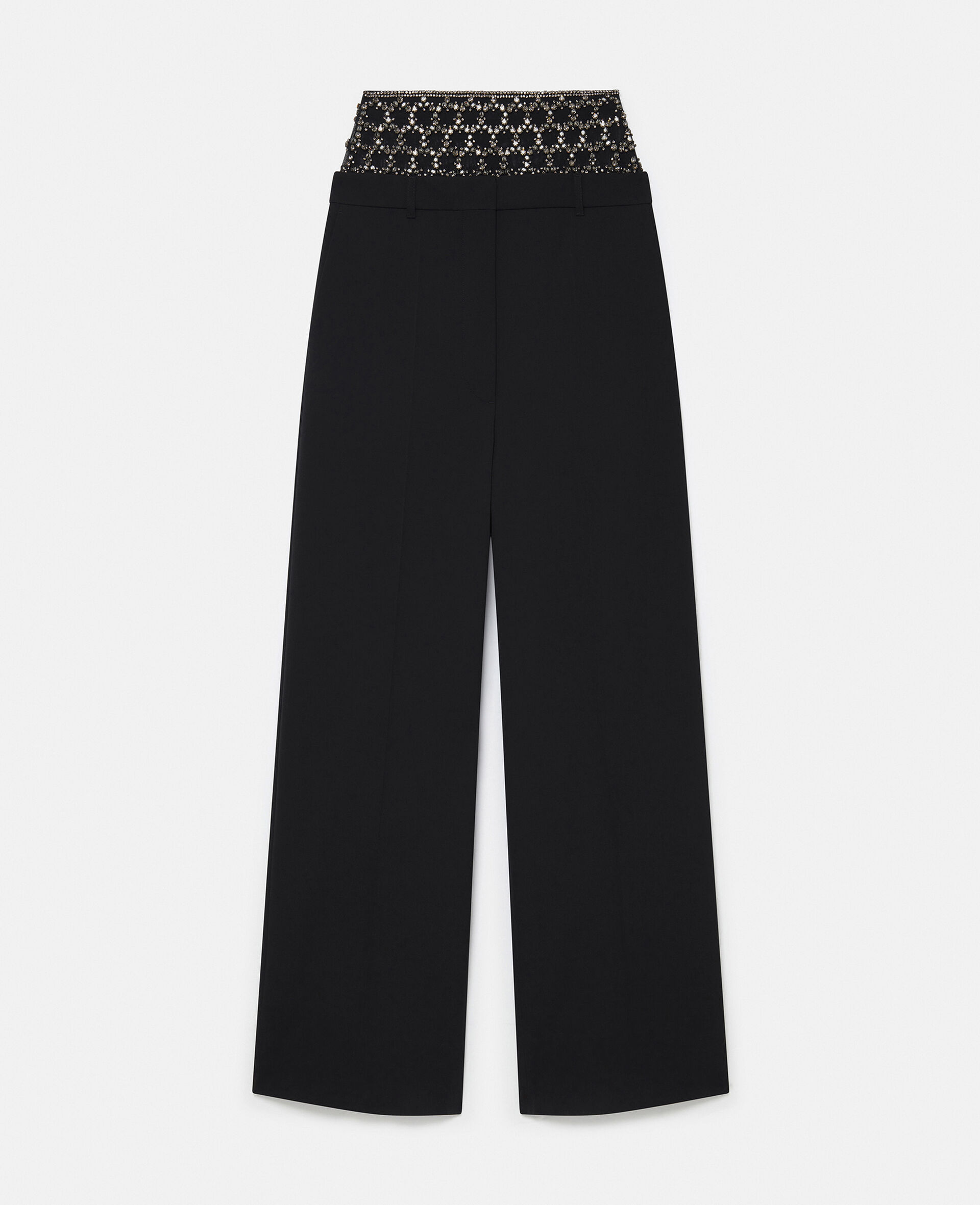 Crystal Cage Low-Rise Trousers-Black-large image number 0