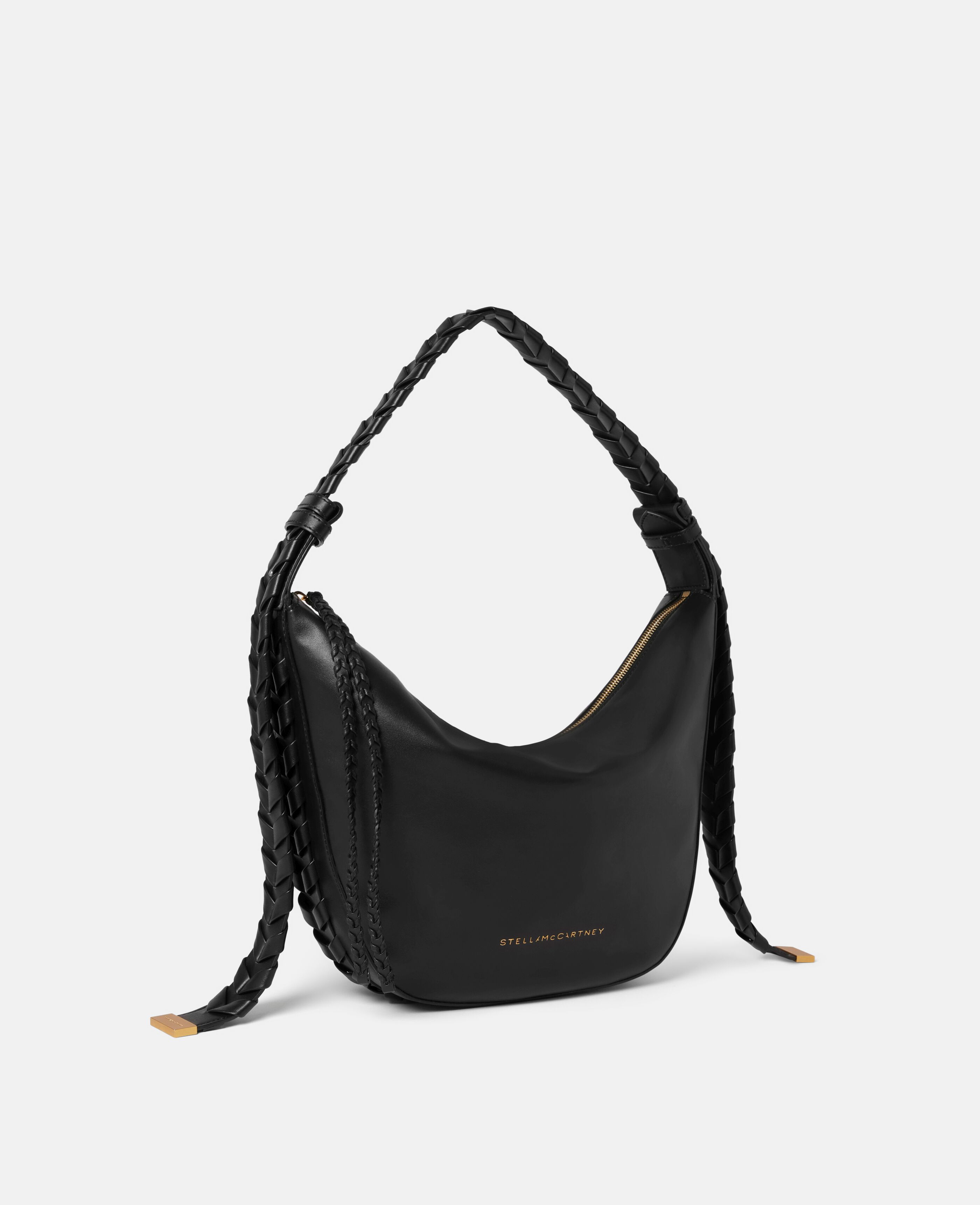 ショルダーバッグ・ポシェット Stella McCartney 'Hobo' large shoulder bag Women Smoky Blue Small Stella Logo Eco Denim Hobo Shoulder