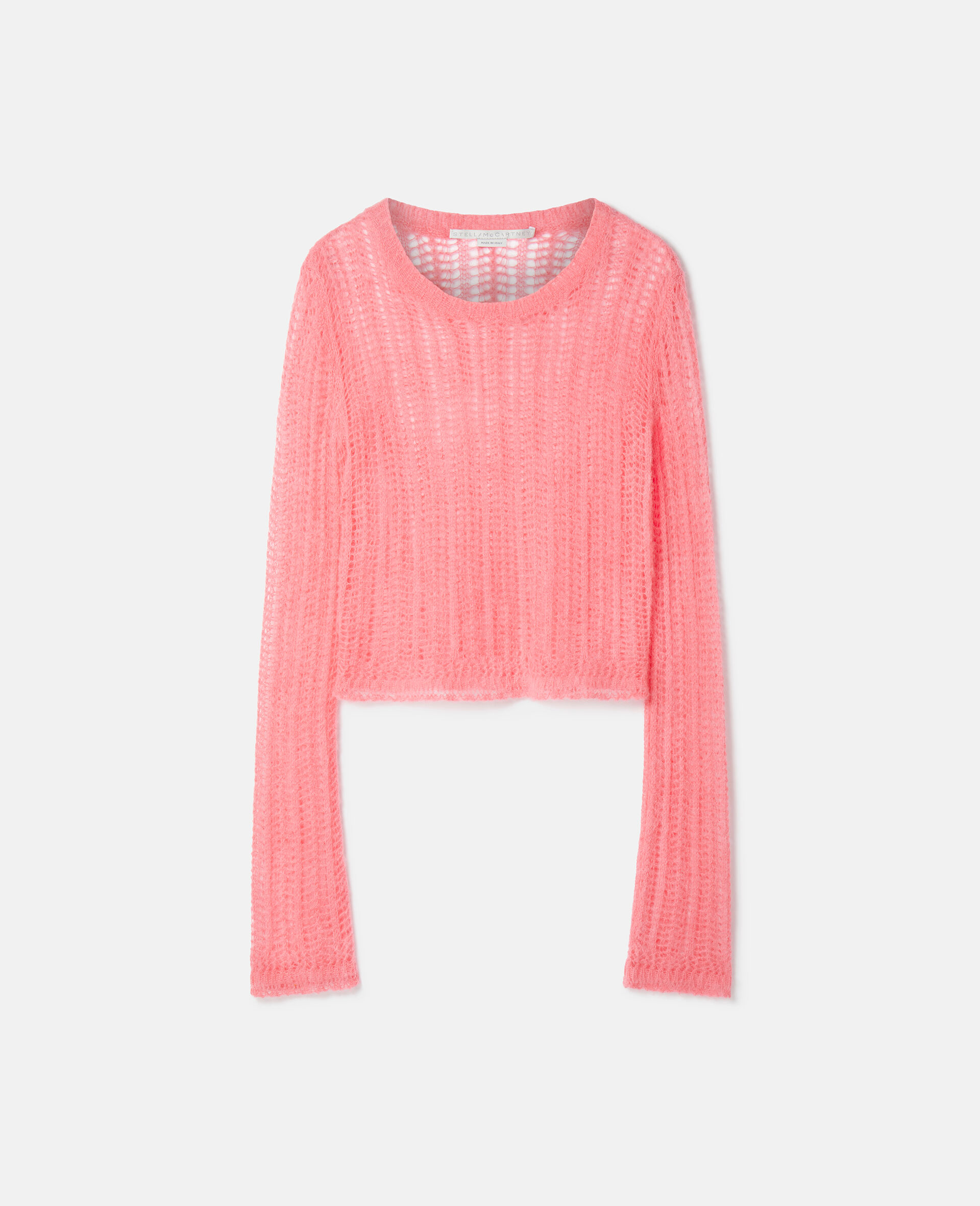 Airy蕾丝针织套衫-粉色-large image number 0