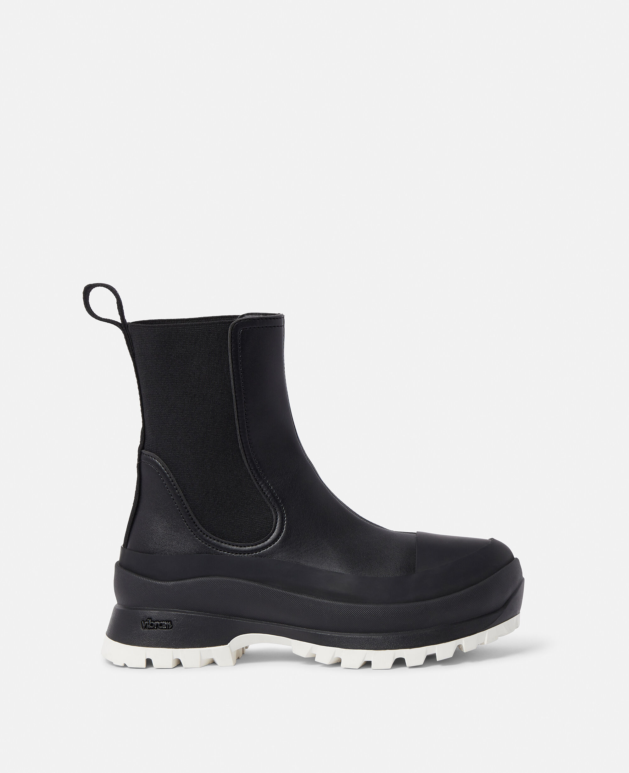 Women Black Trace Chelsea Boots | Stella McCartney US