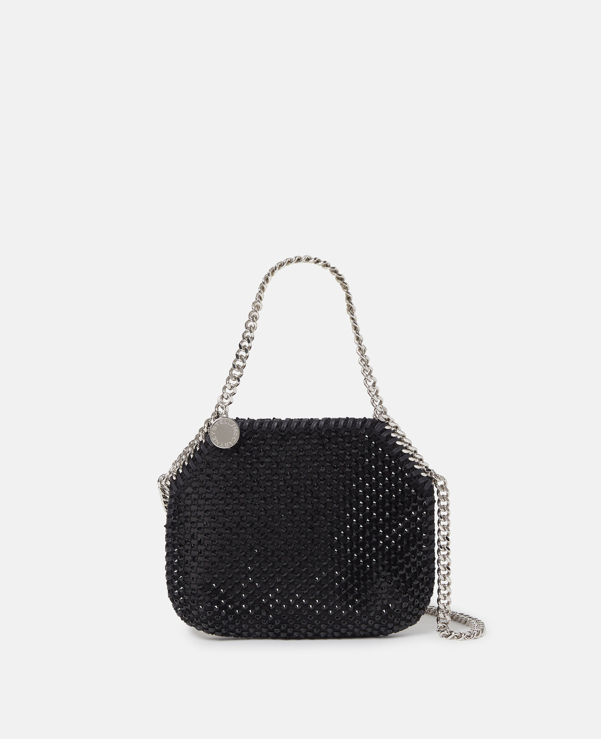 Falabella Crystal Mesh Mini Tote Bag-Grey-large image number 0