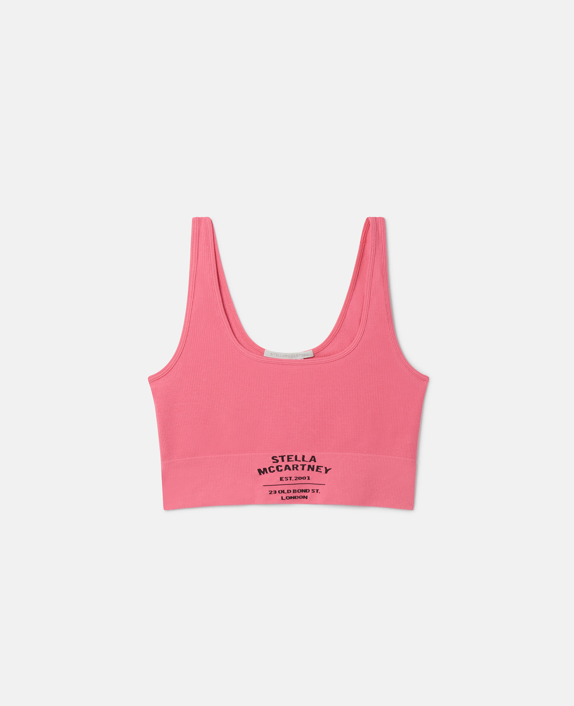 Women Dahlia Logo Rib Knit Cropped Tank Top