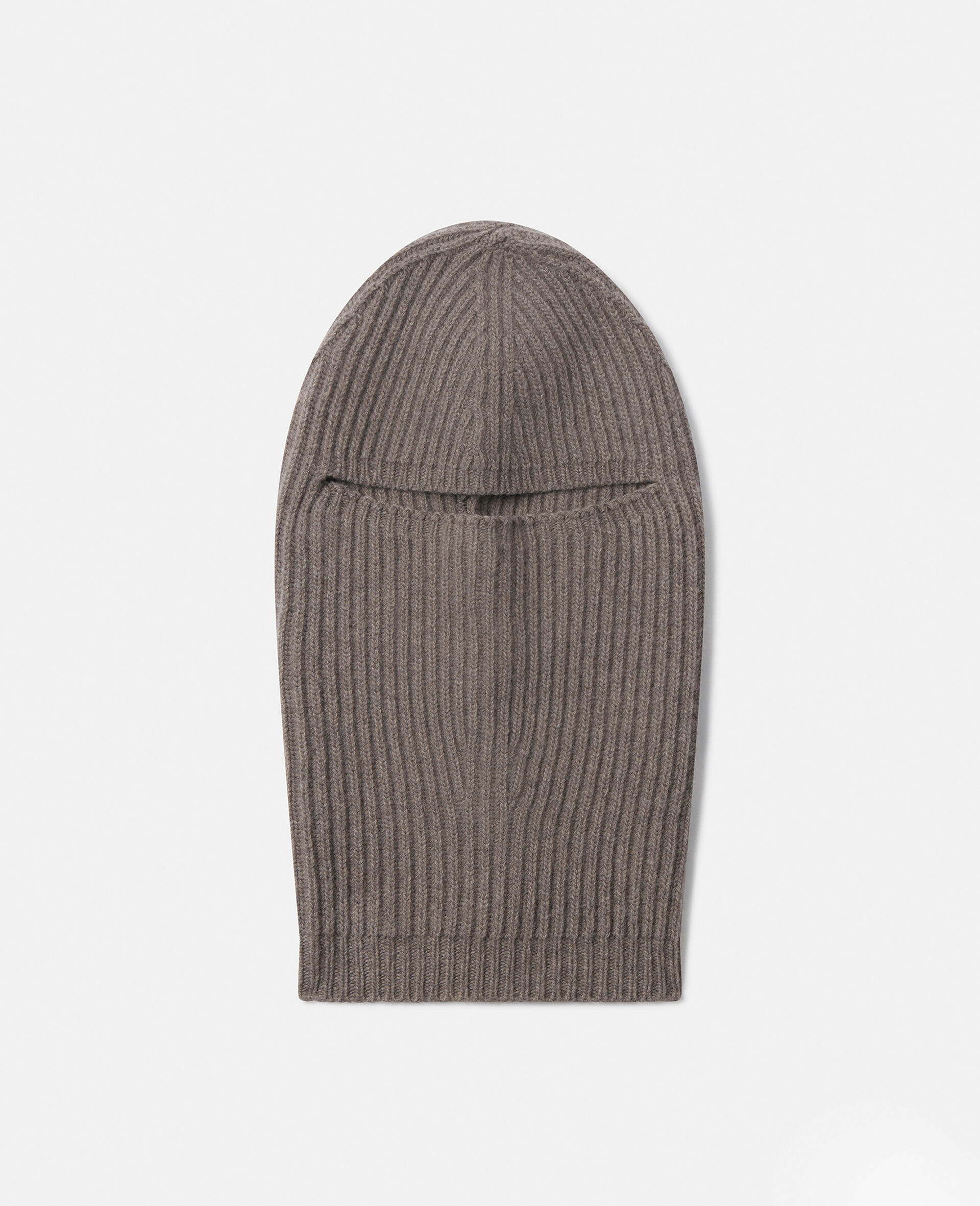 Ribbed Balaclava -Brown-large image number 0