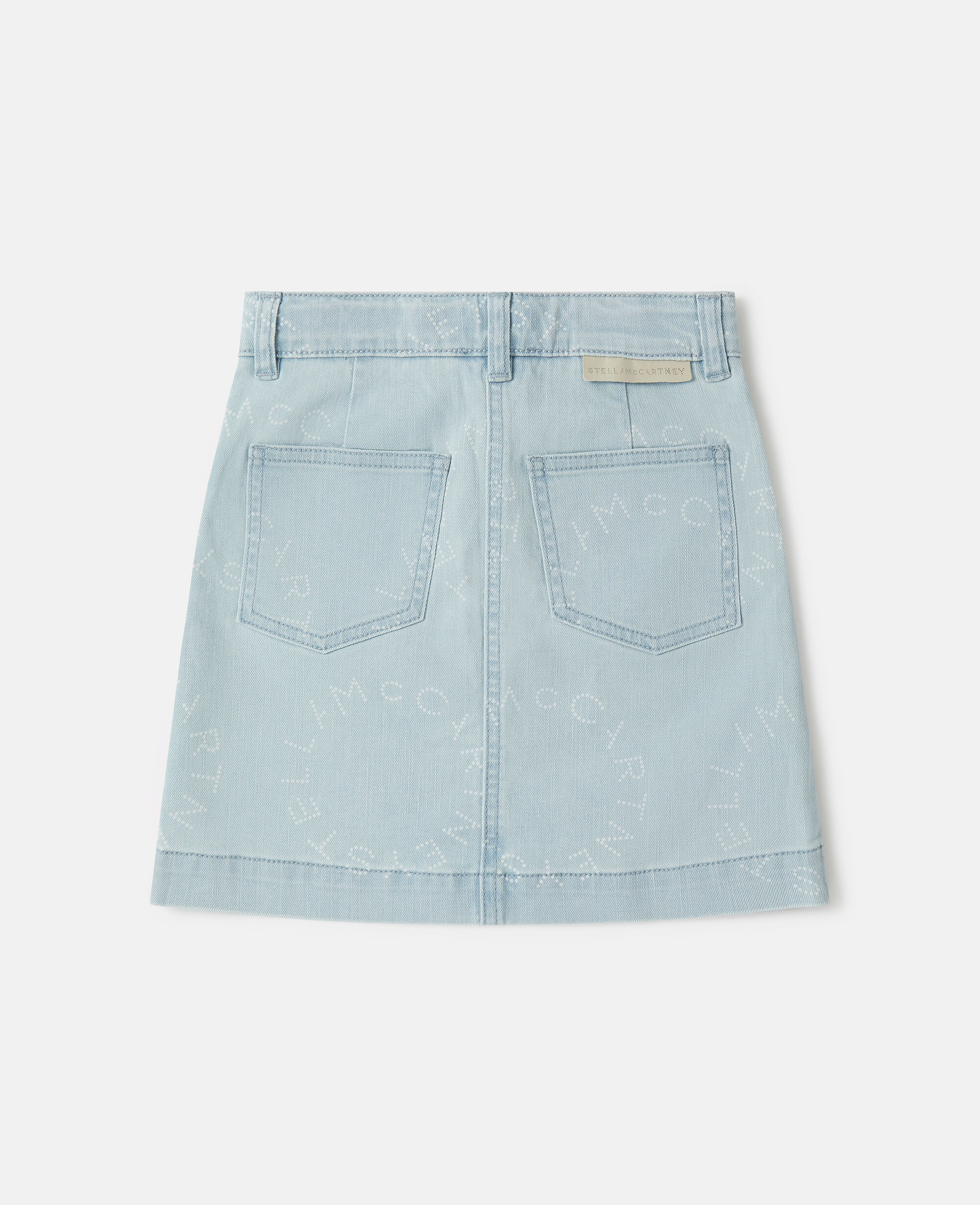 Medallion Logo Denim Skirt