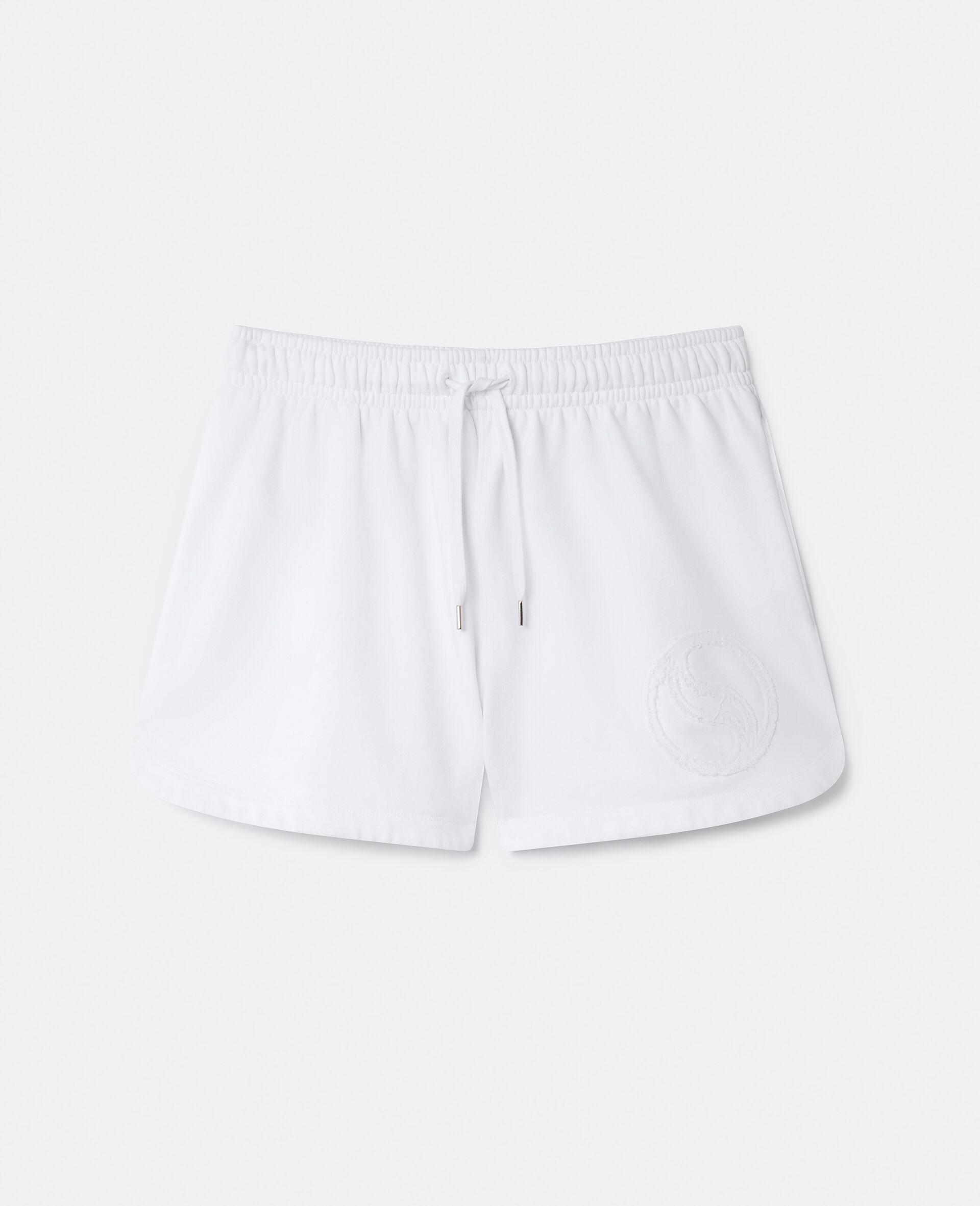 S-Wave Shorts aus Jersey mit Kordelzug-Weiß-large image number 0