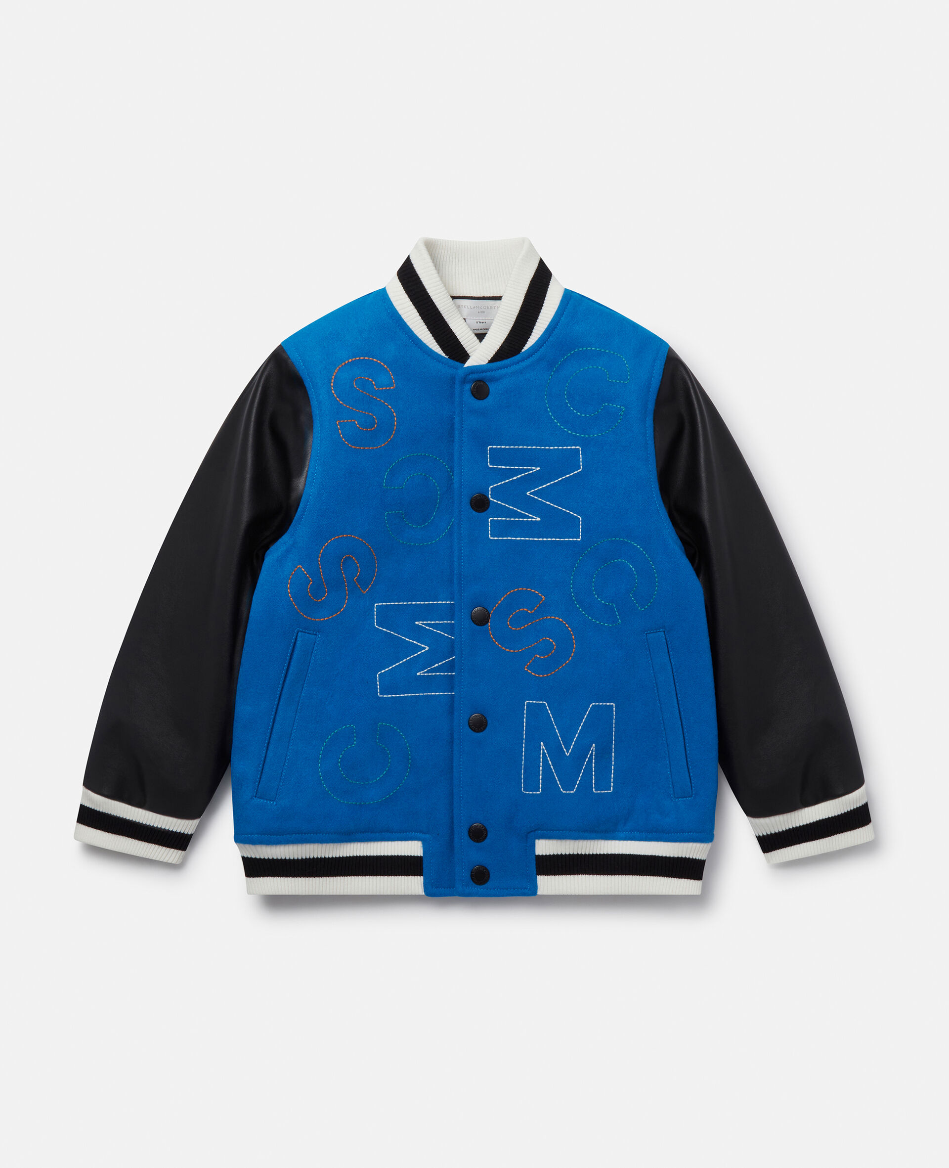 Stella Pattern Bomber Jacket -Blue-large image number 0