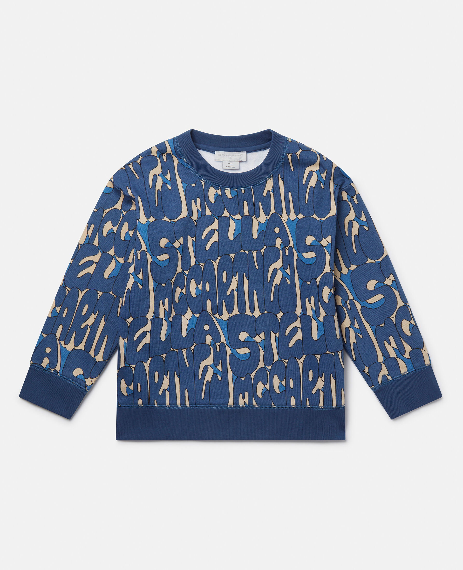Stella Print Sweatshirt-Blue-large image number 0