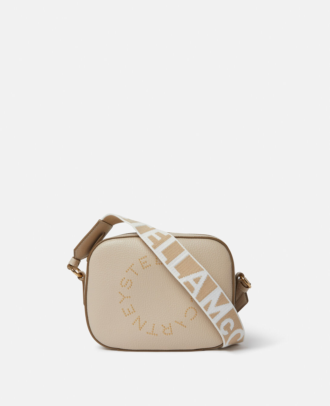Cream Shopper bag with logo Stella McCartney - Vitkac GB