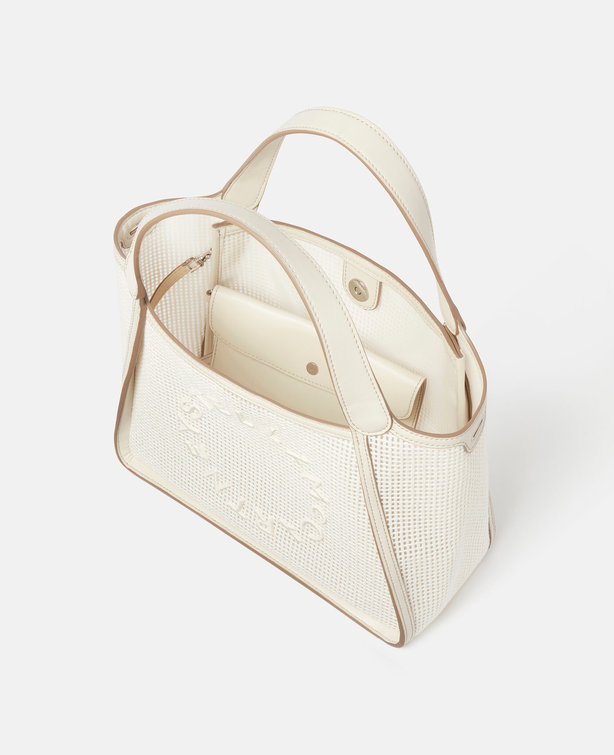 Women Magnolia white Logo Top Handle Crossbody Bag | Stella 