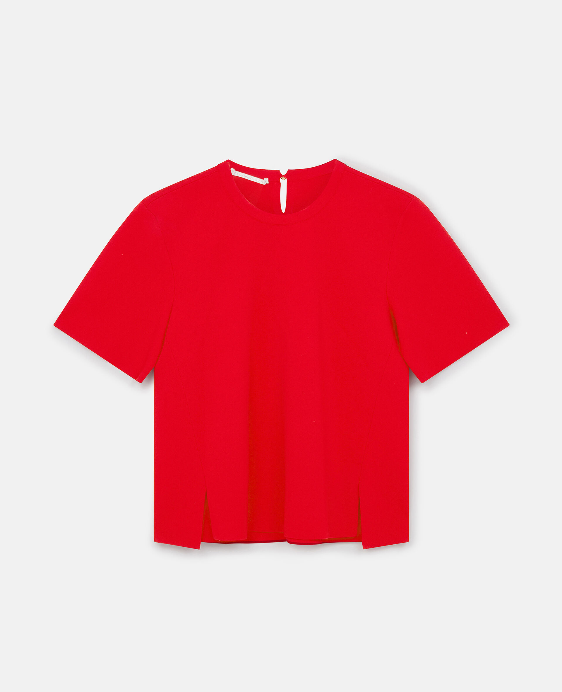 Boxy Short Sleeve T-shirt-Cream-large image number 0