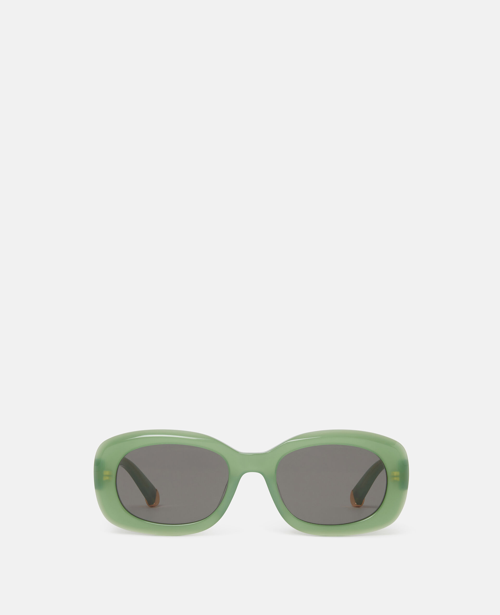 Chunky Oval Sunglasses-Black-large image number 0