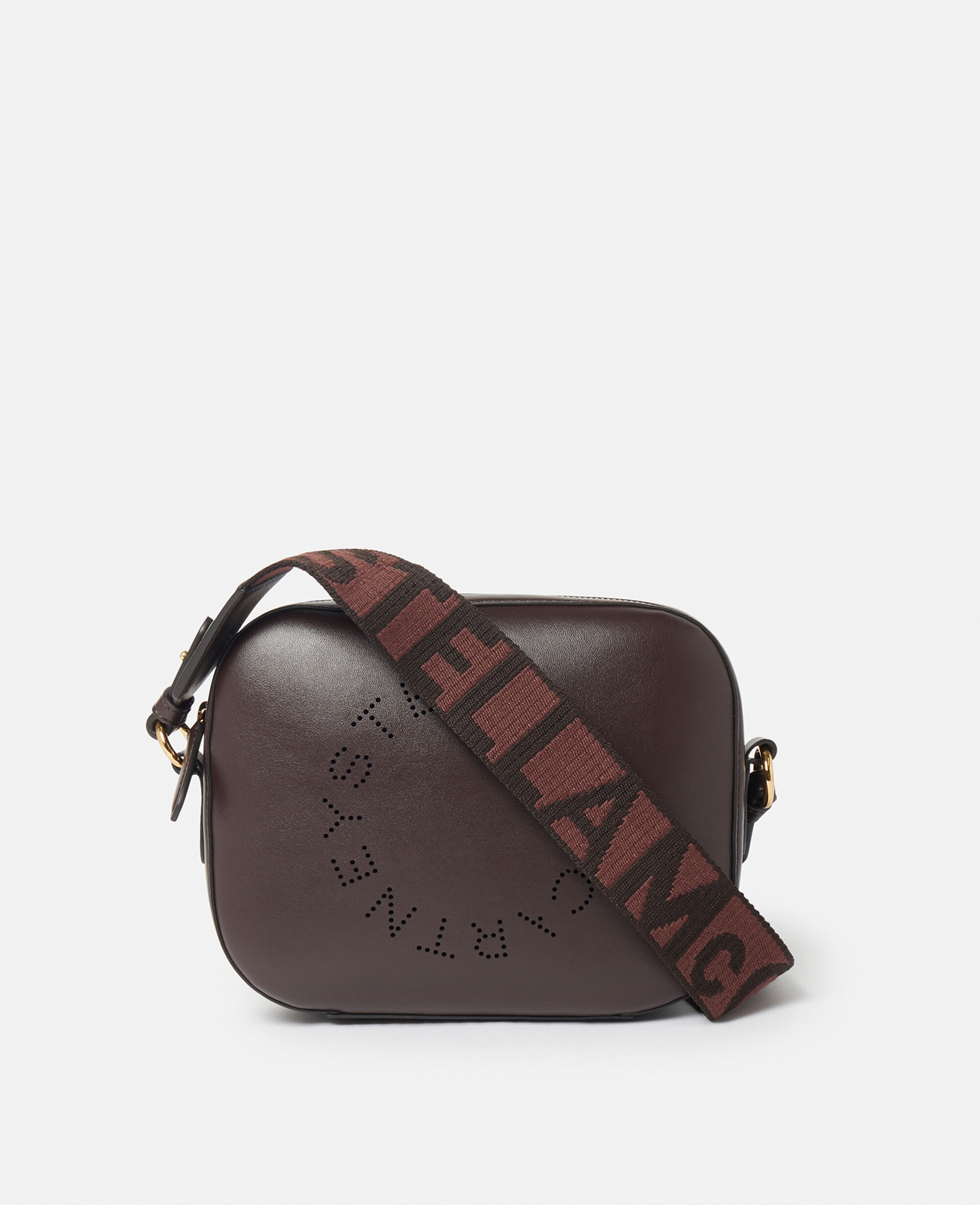 Women Chocolate Brown Stella Logo Mini Bag | Stella McCartney GB