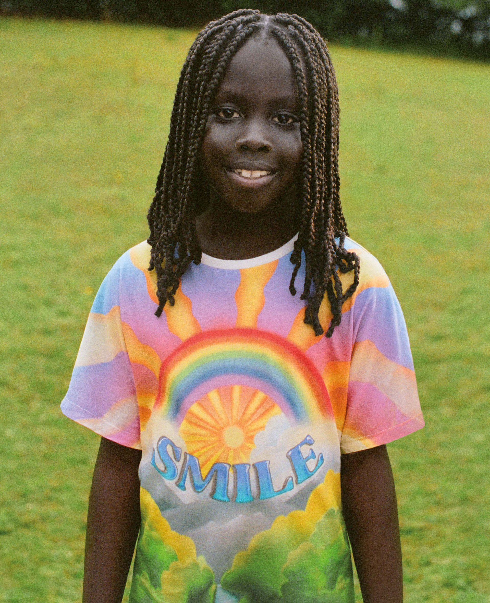 Abito T-shirt con stampa Smile-Fantasia-model