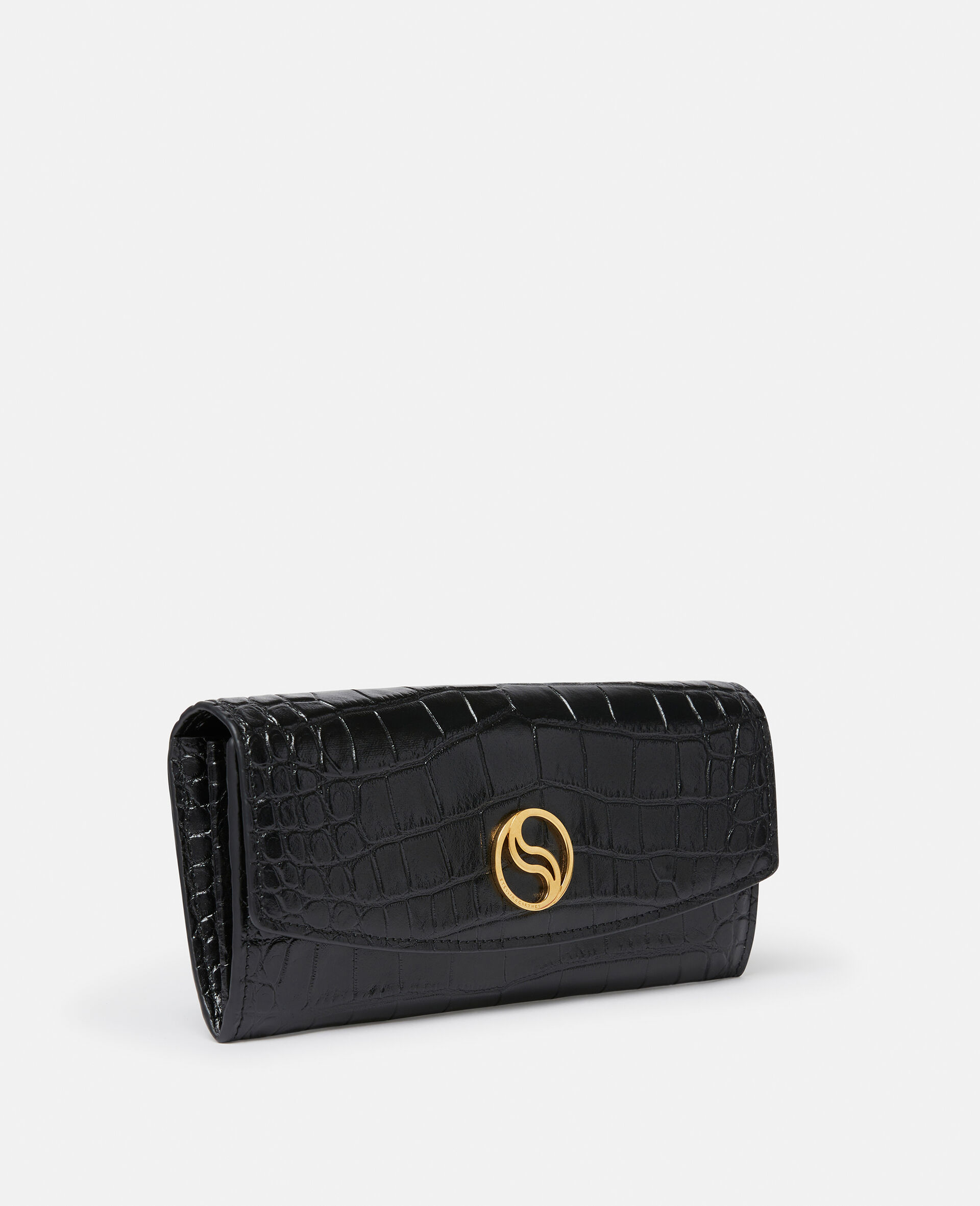 Long Leather Wave Wallet
