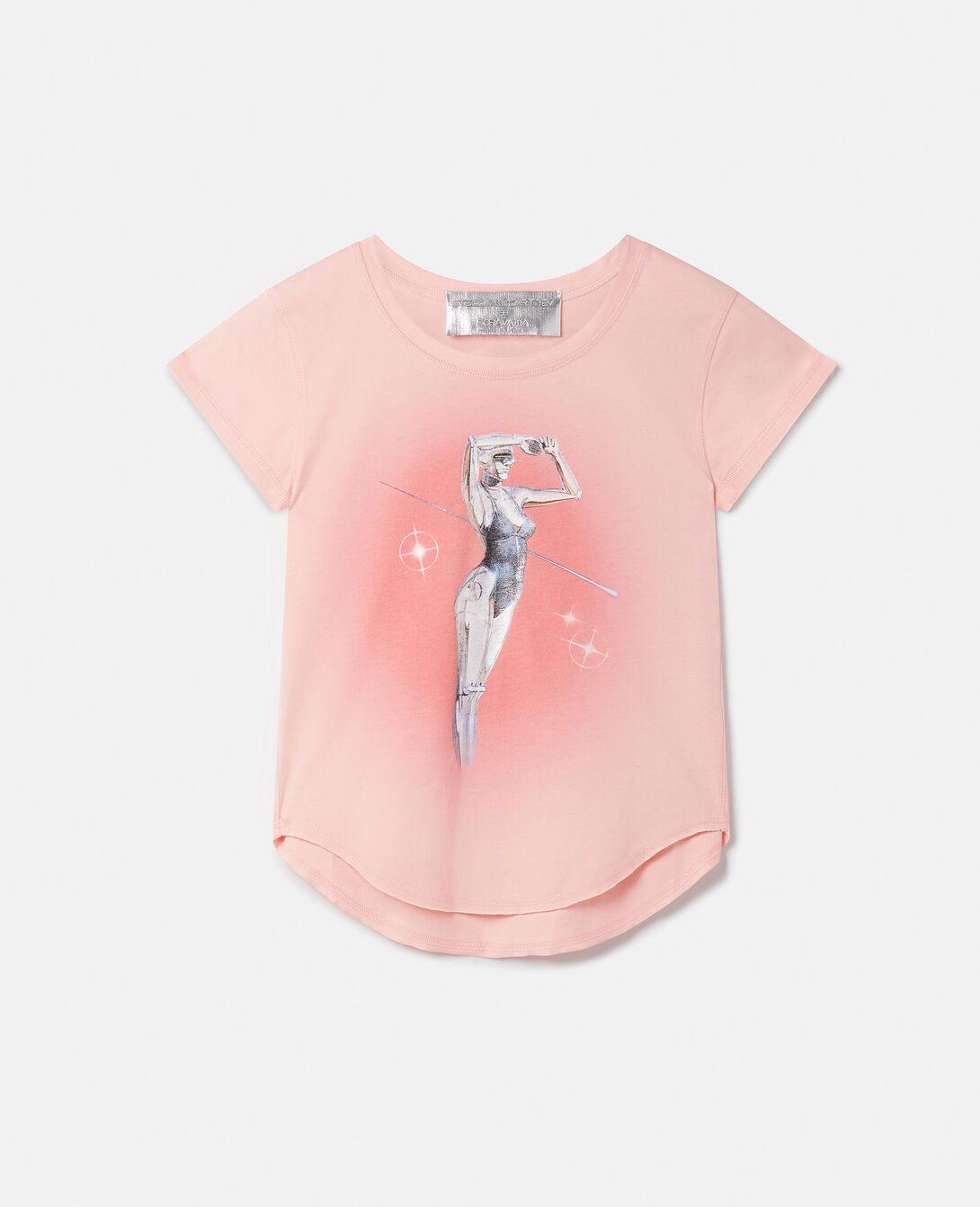 Women's Aby Logo Cotton Tee Shirt In Light Pink