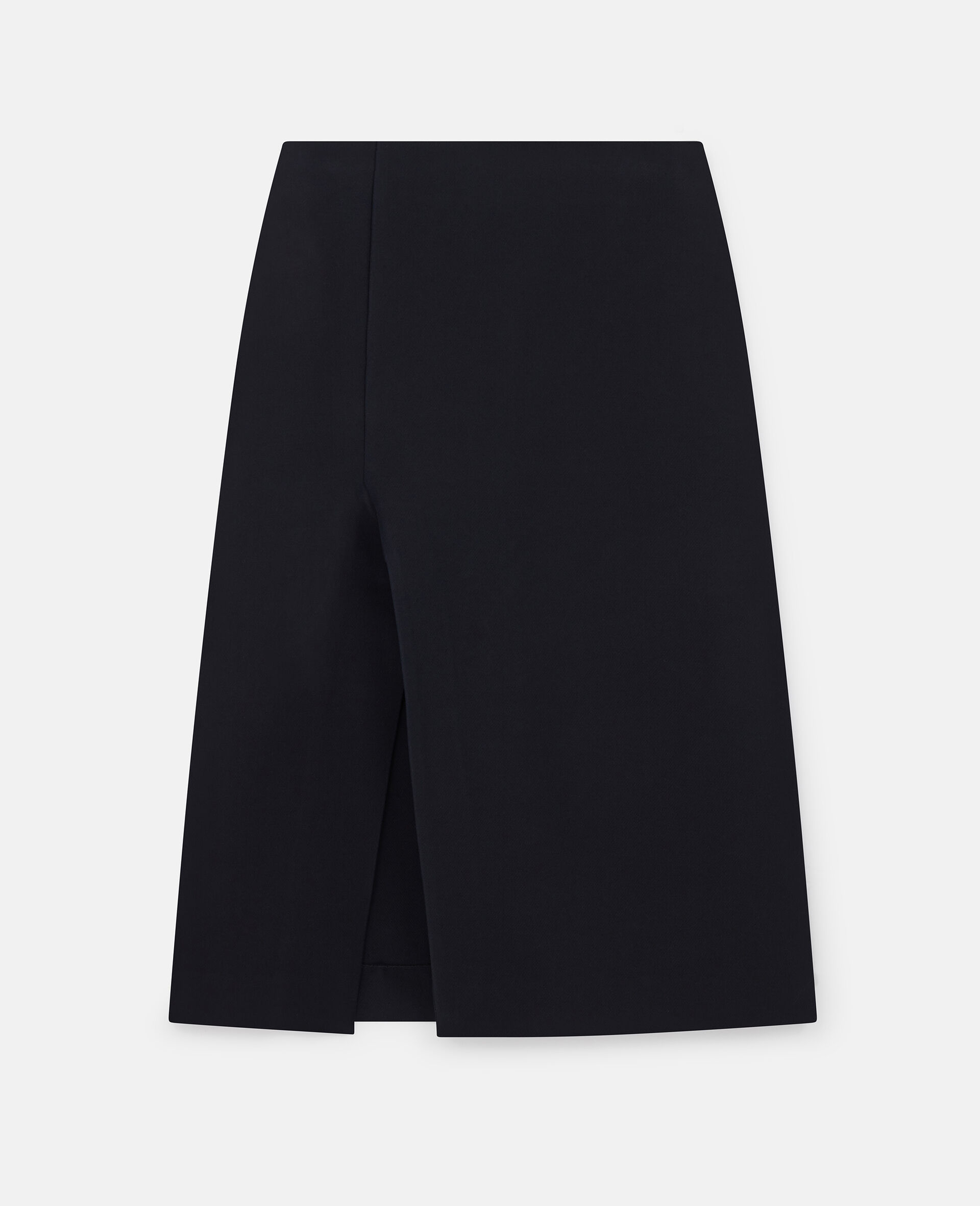 Kick-Flare Midi Skirt-Black-large image number 0
