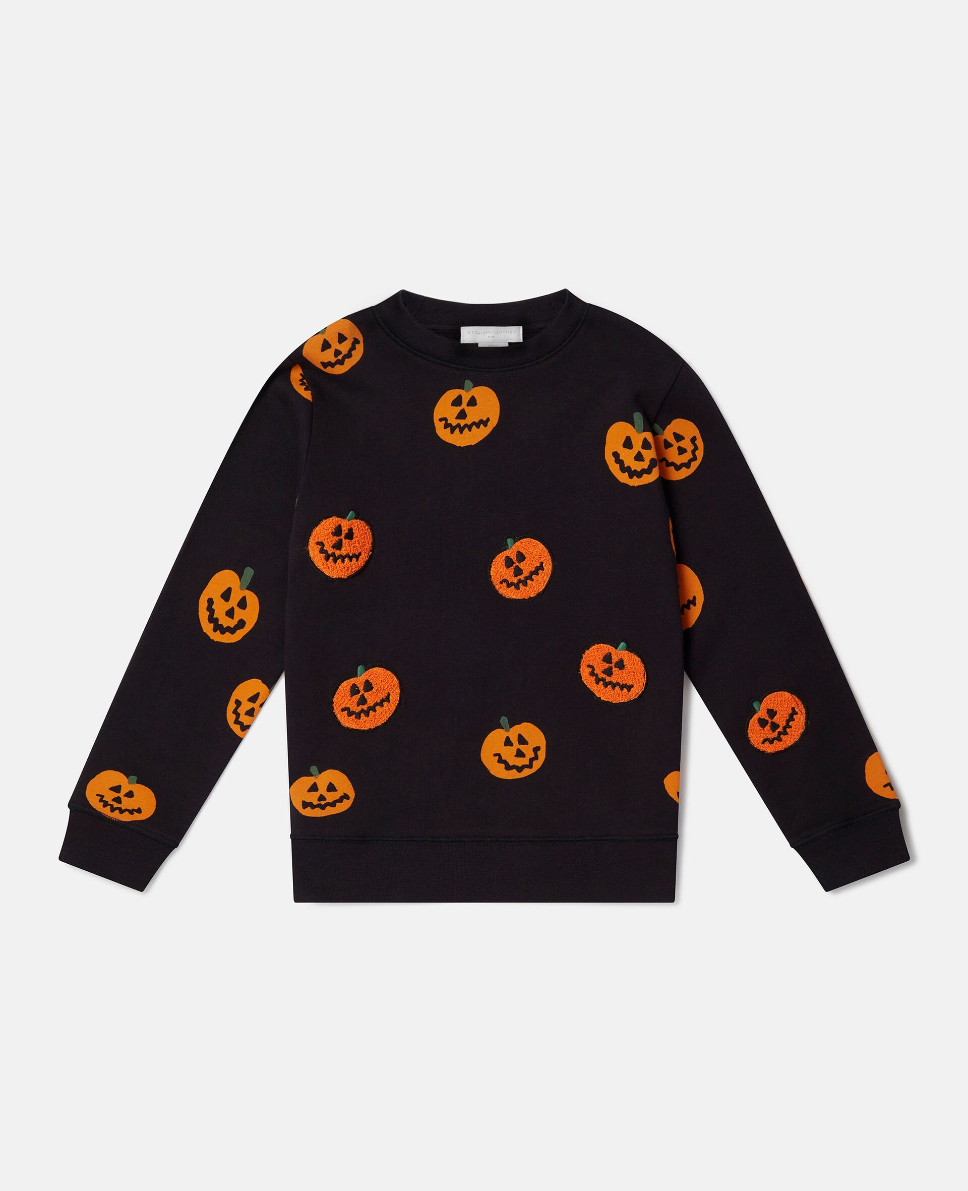 Pumpkin Fleece Sweatshirt-Black-large image number 0