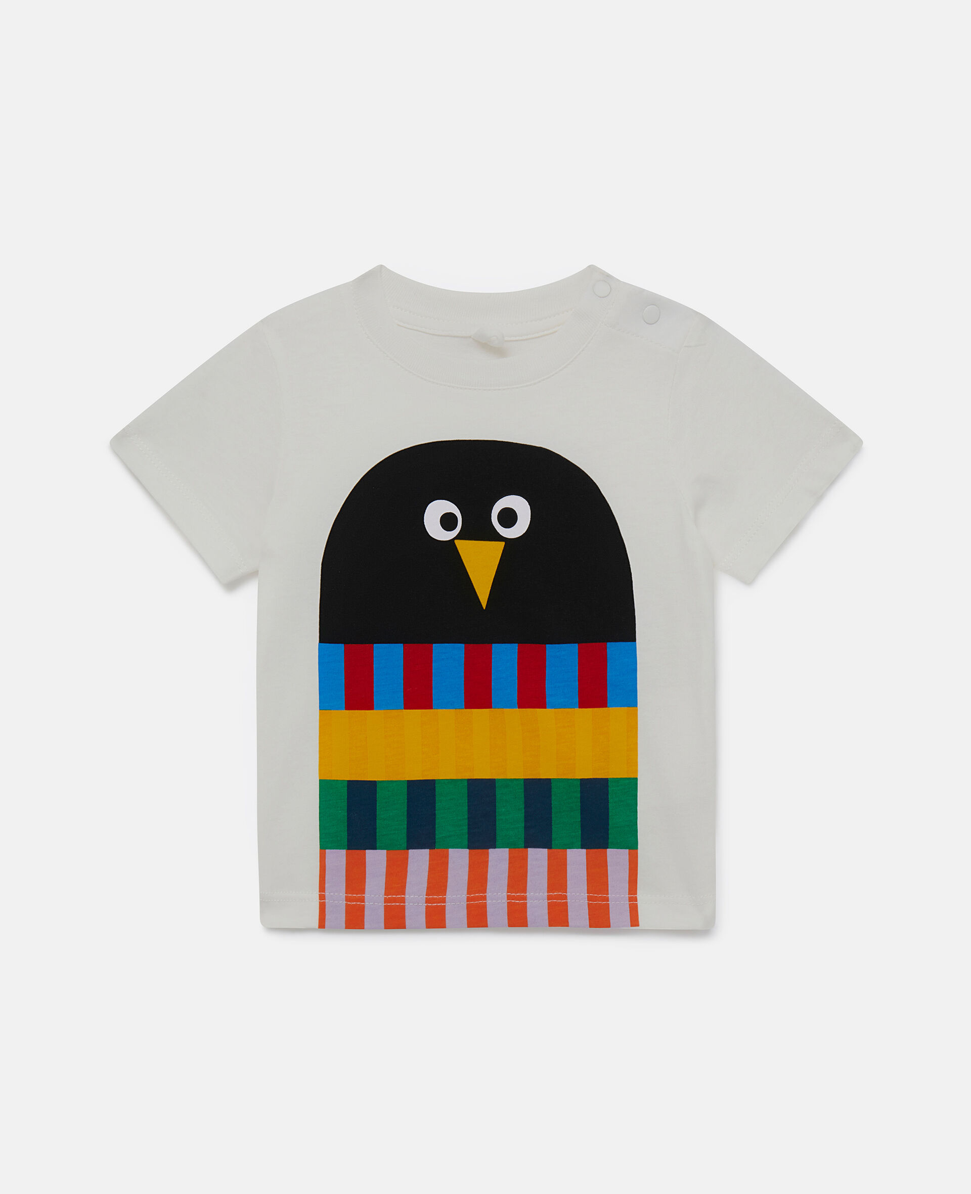 Penguin Scarf T-Shirt-White-large image number 0