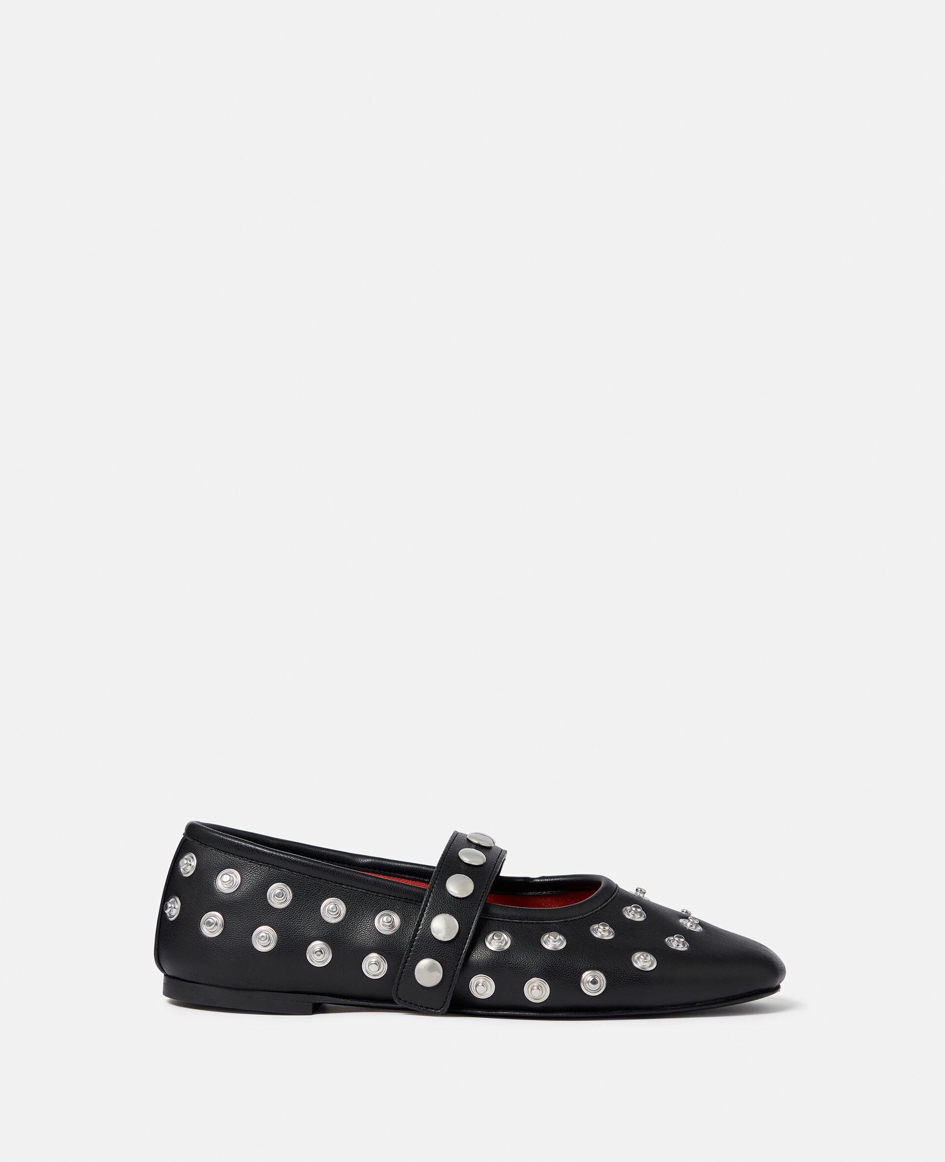 Ryder Popper-Studded Ballet Flats-Black-large image number 0