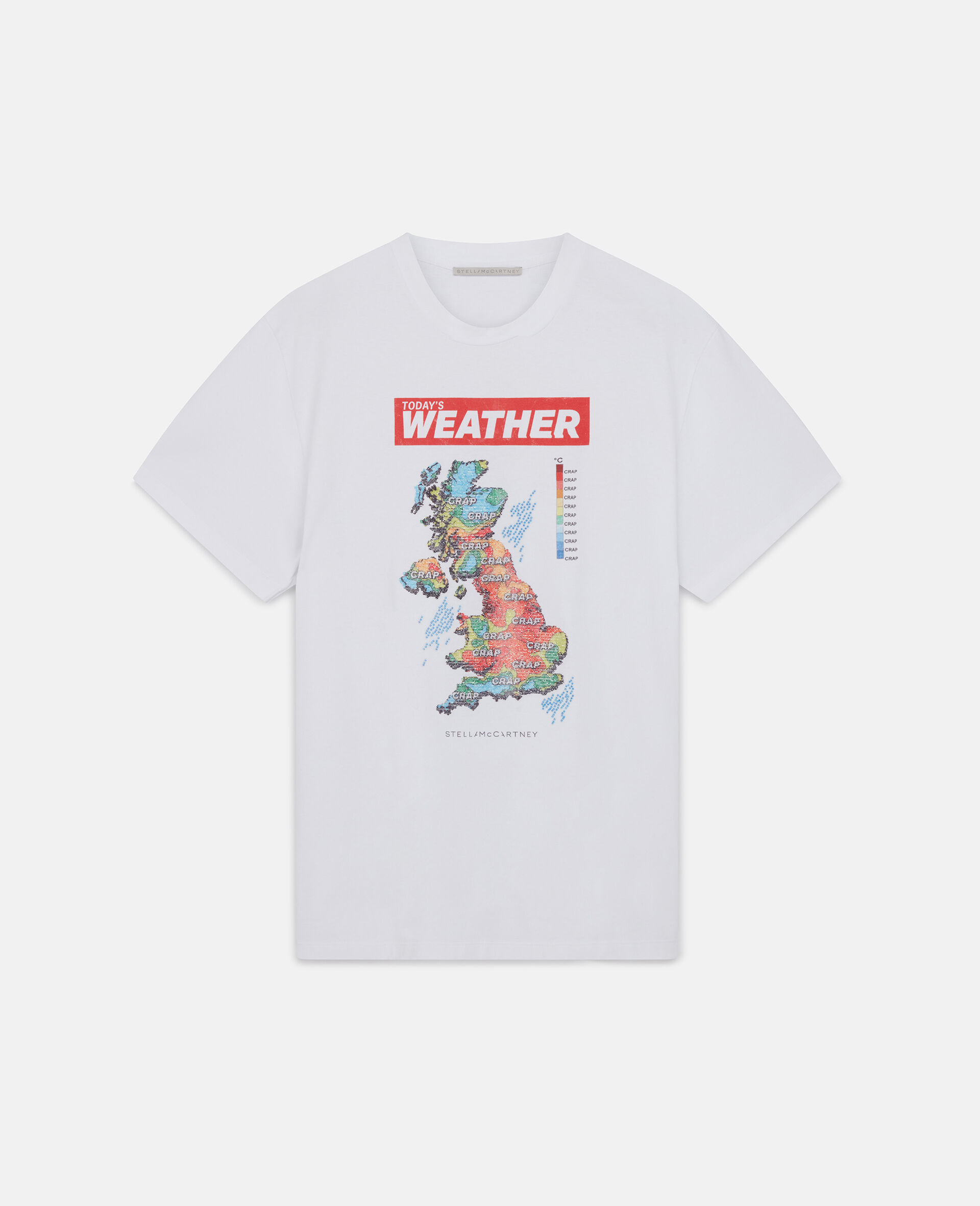 Weather Crystal Hotfix T-Shirt-White-large image number 0