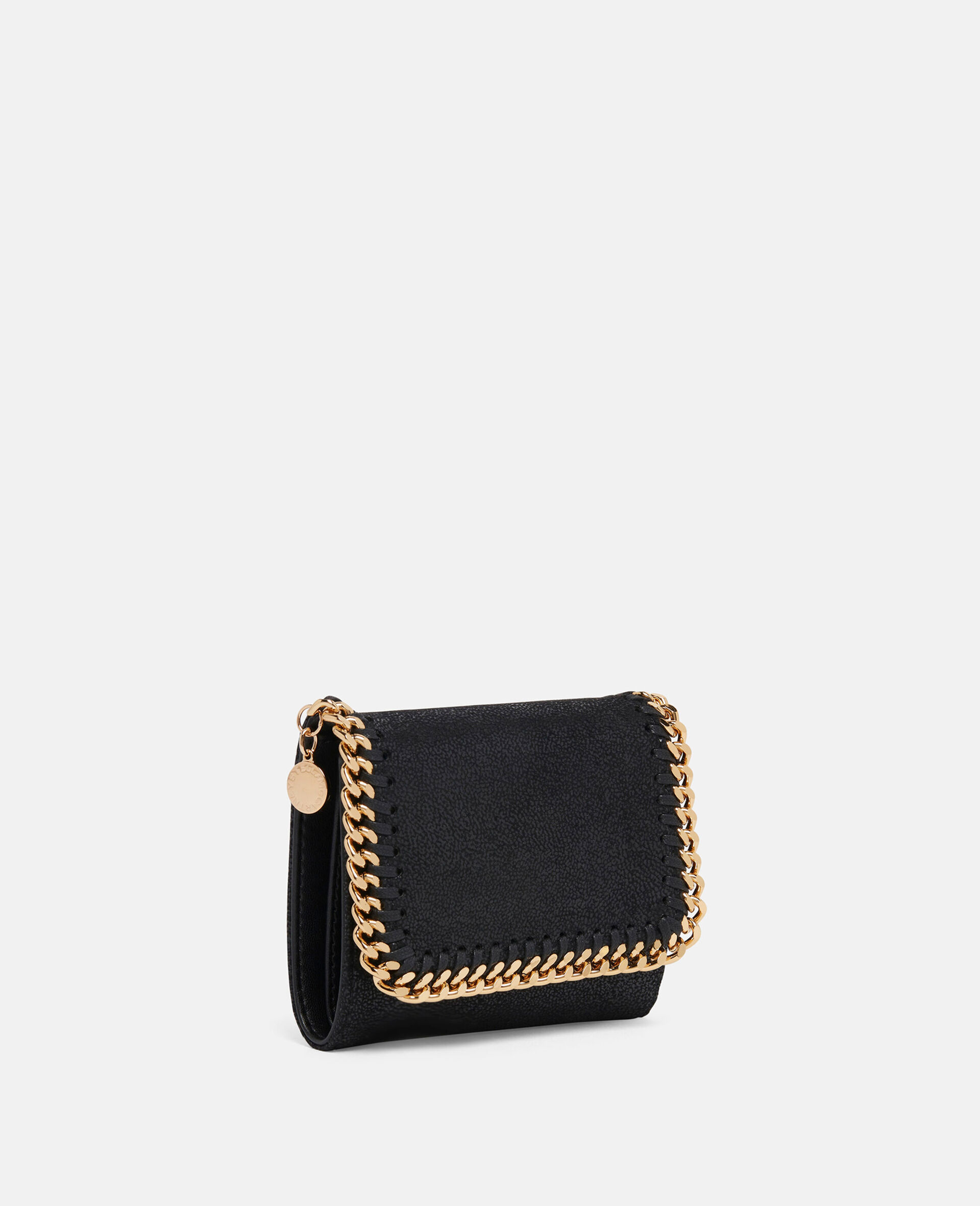 Falabella Small Flap Wallet-Black-model