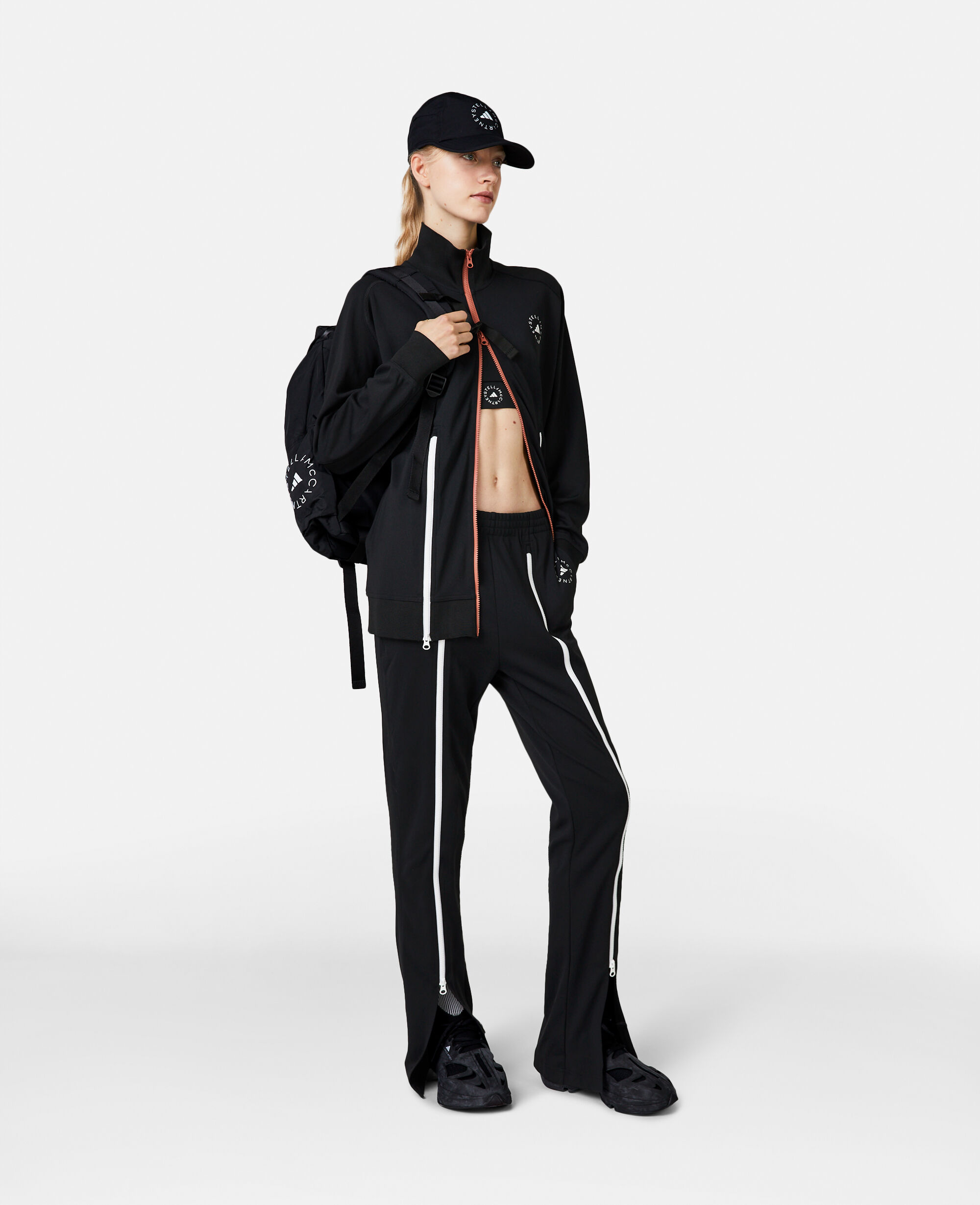 Women Core Black TrueCasuals Flared Leggings | Stella McCartney US