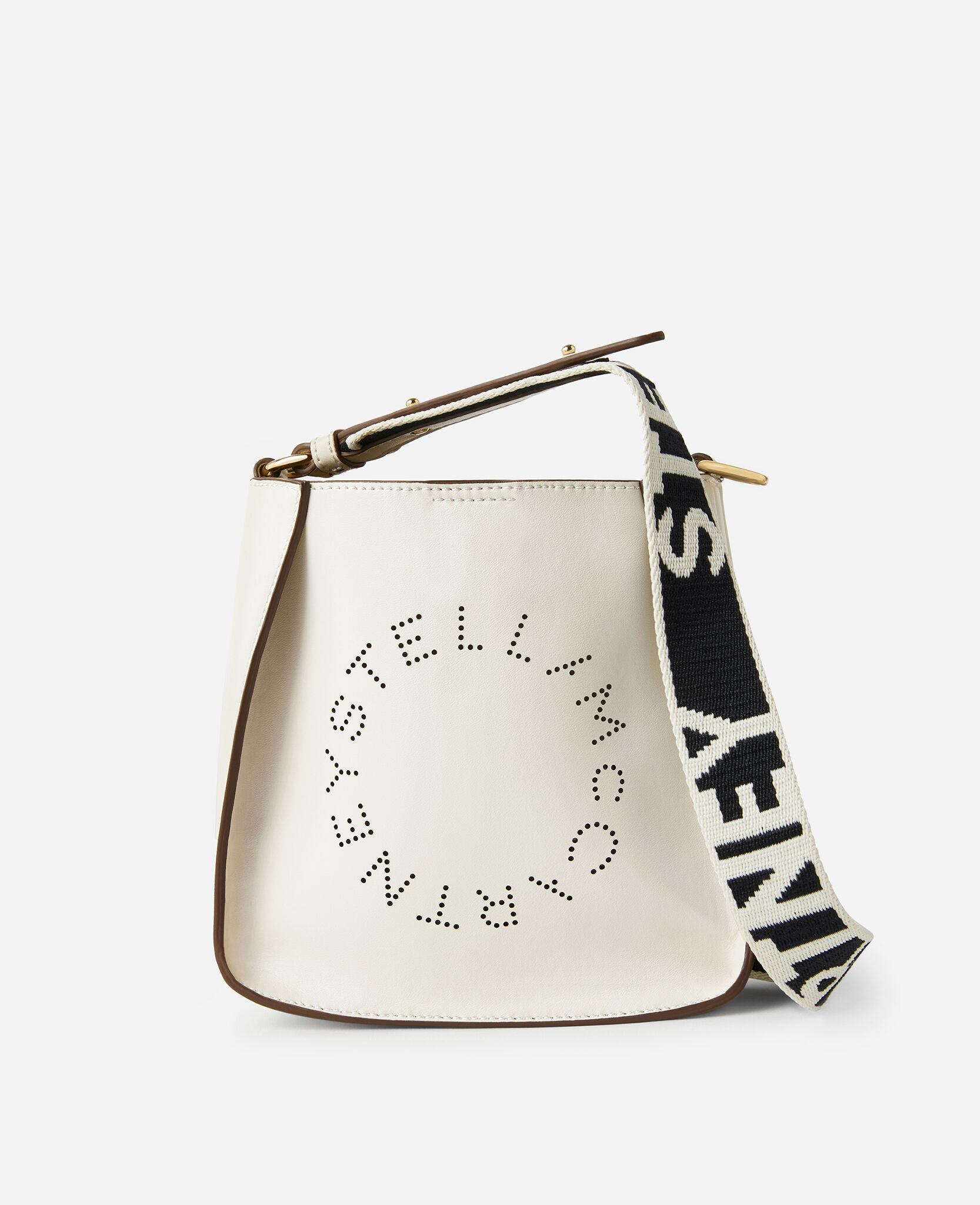 Women Pure White Mini Stella Logo Shoulder Bag | Stella McCartney KW