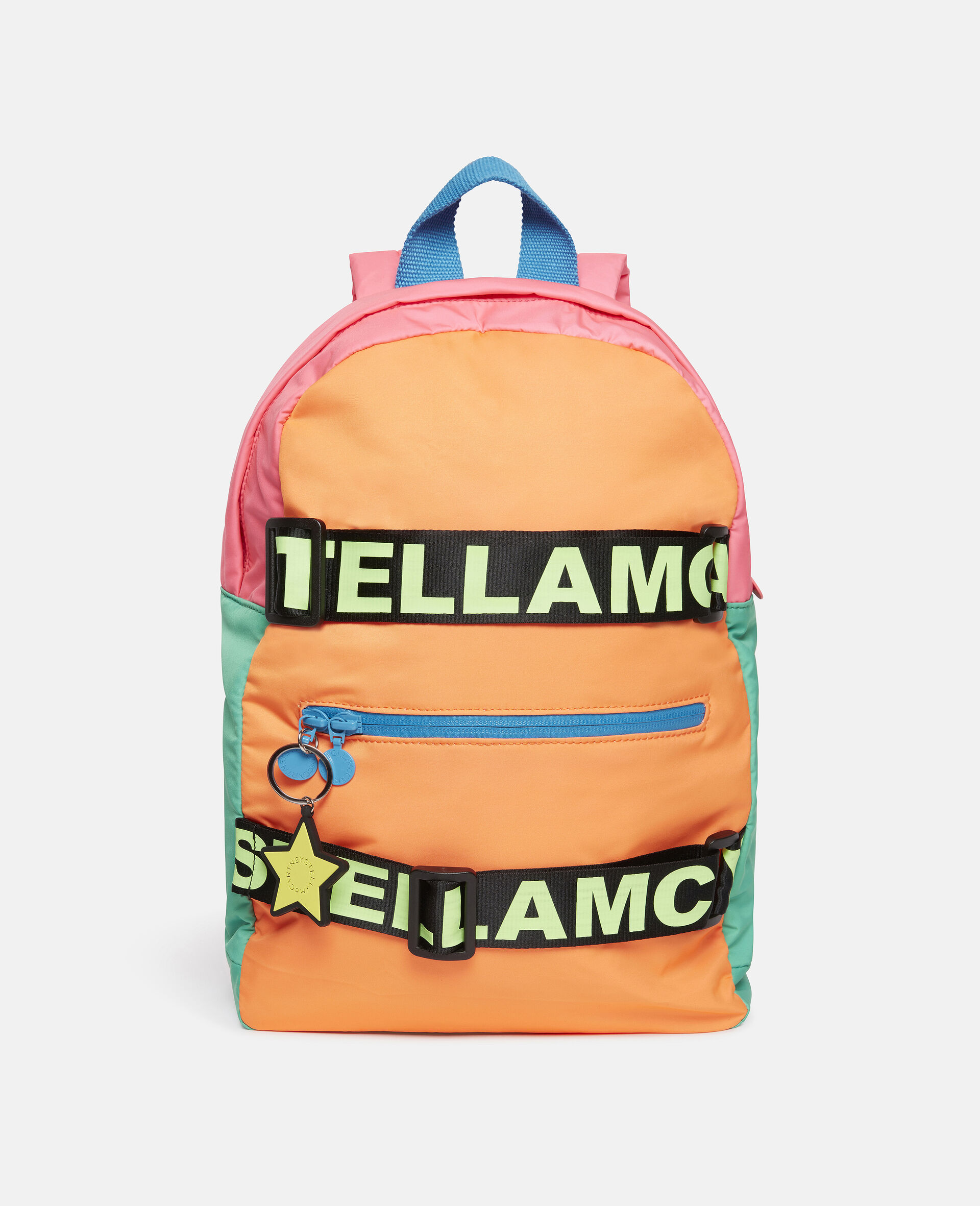 Colour Block Logo Backpack-Multicolour-large image number 0