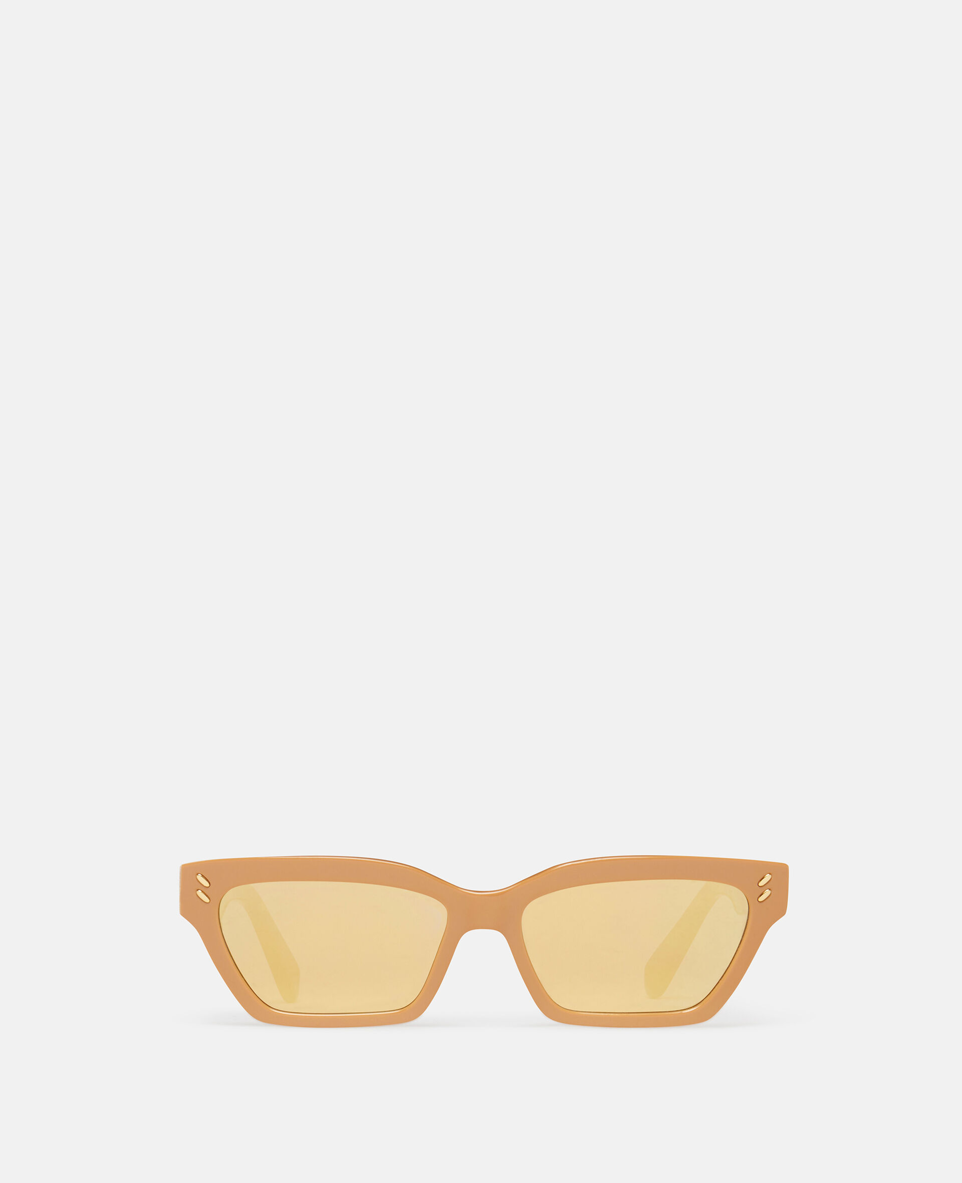 Rectangular Cat-Eye Sunglasses-Nero-large image number 0