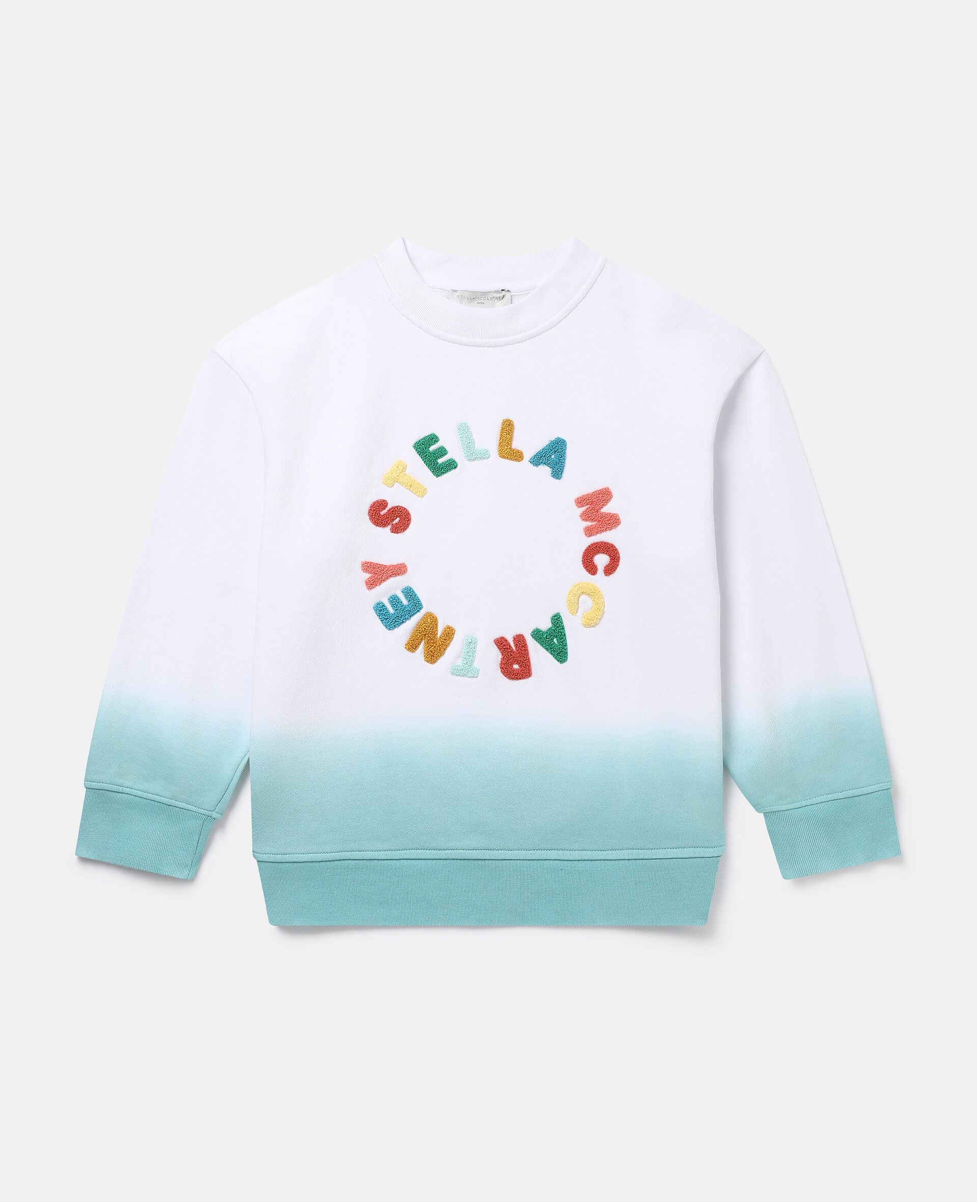 Sweatshirt mit Logo und Farbverlauf-Bunt-model