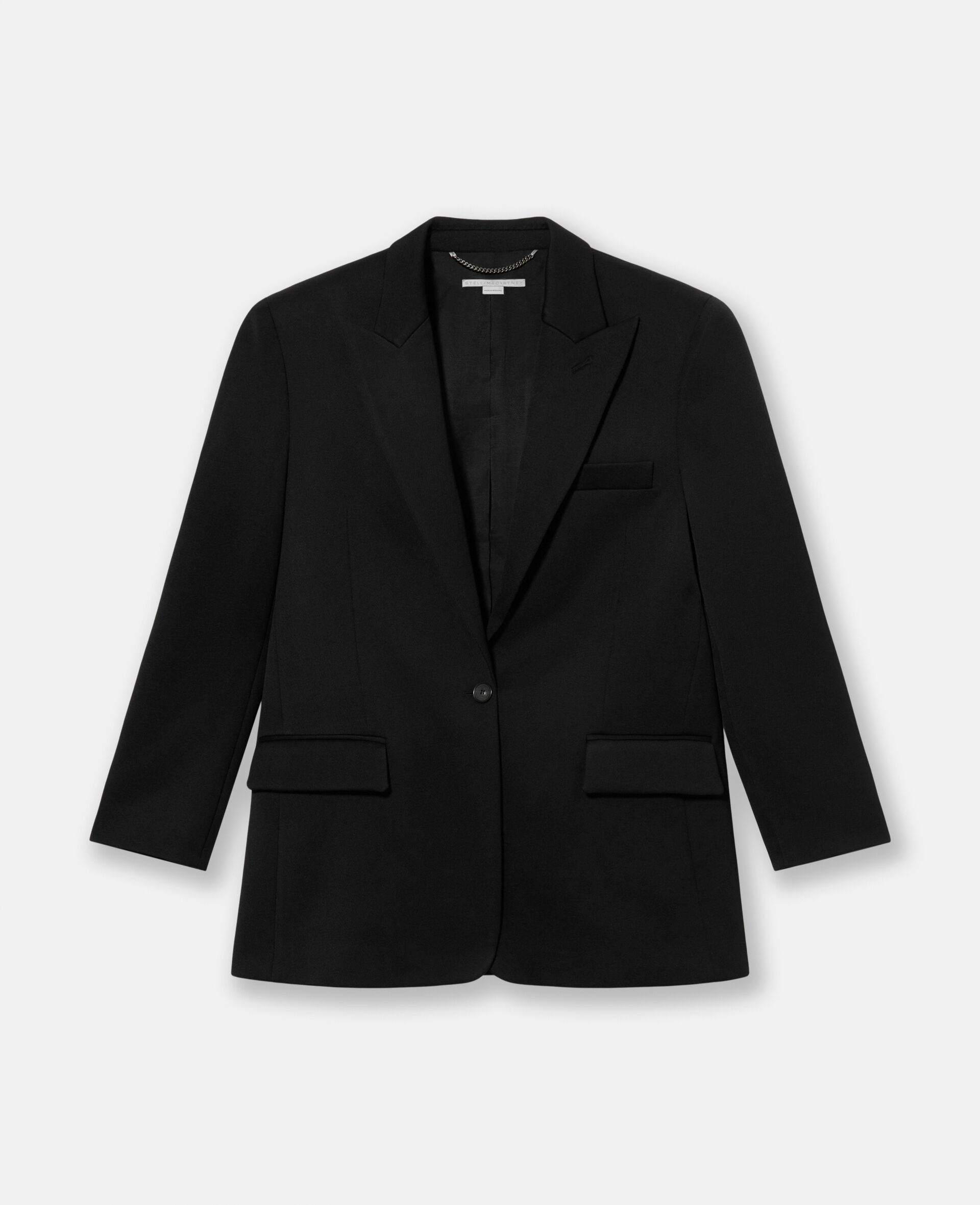 Oversized Shawl Lapel Blazer-Schwarz-large image number 0