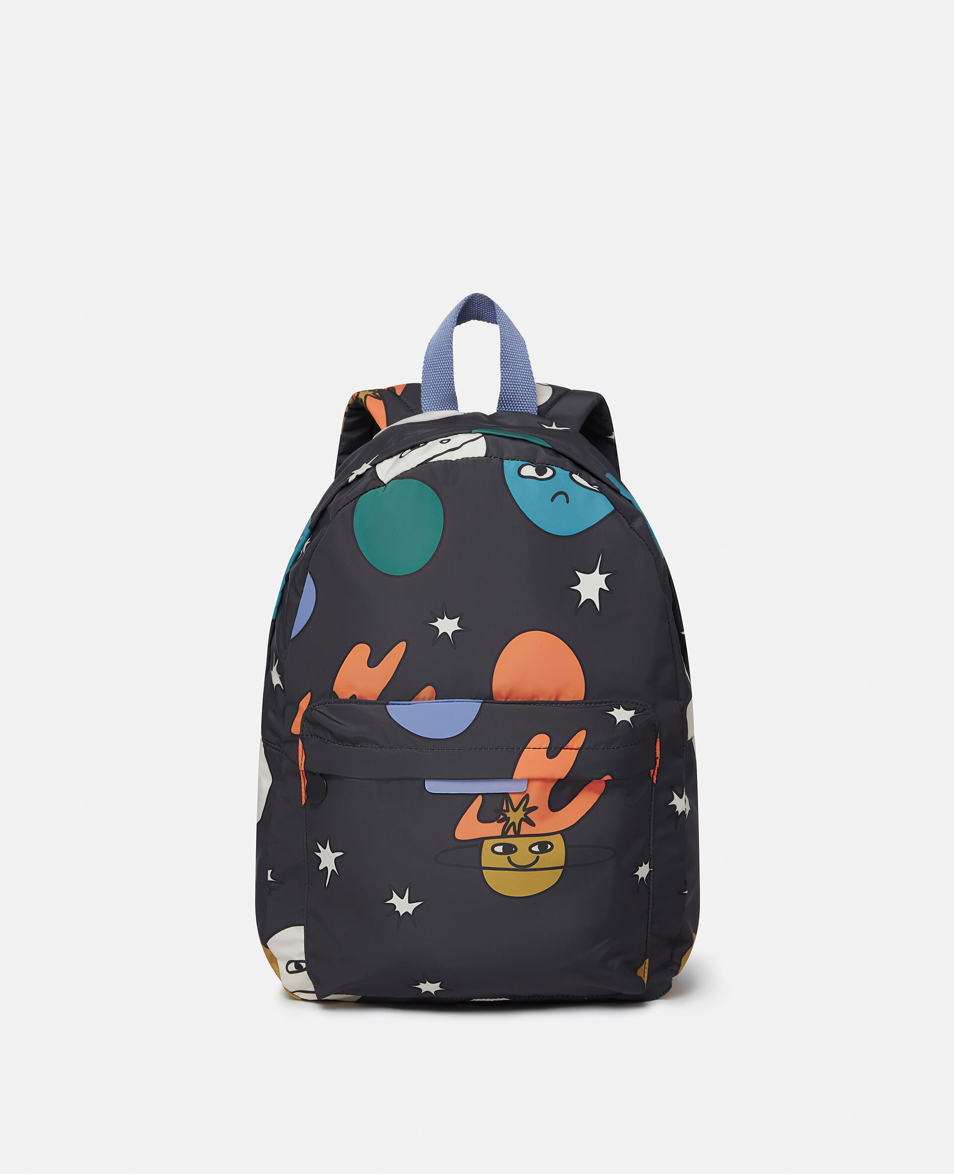 Space Print Backpack-Black-model