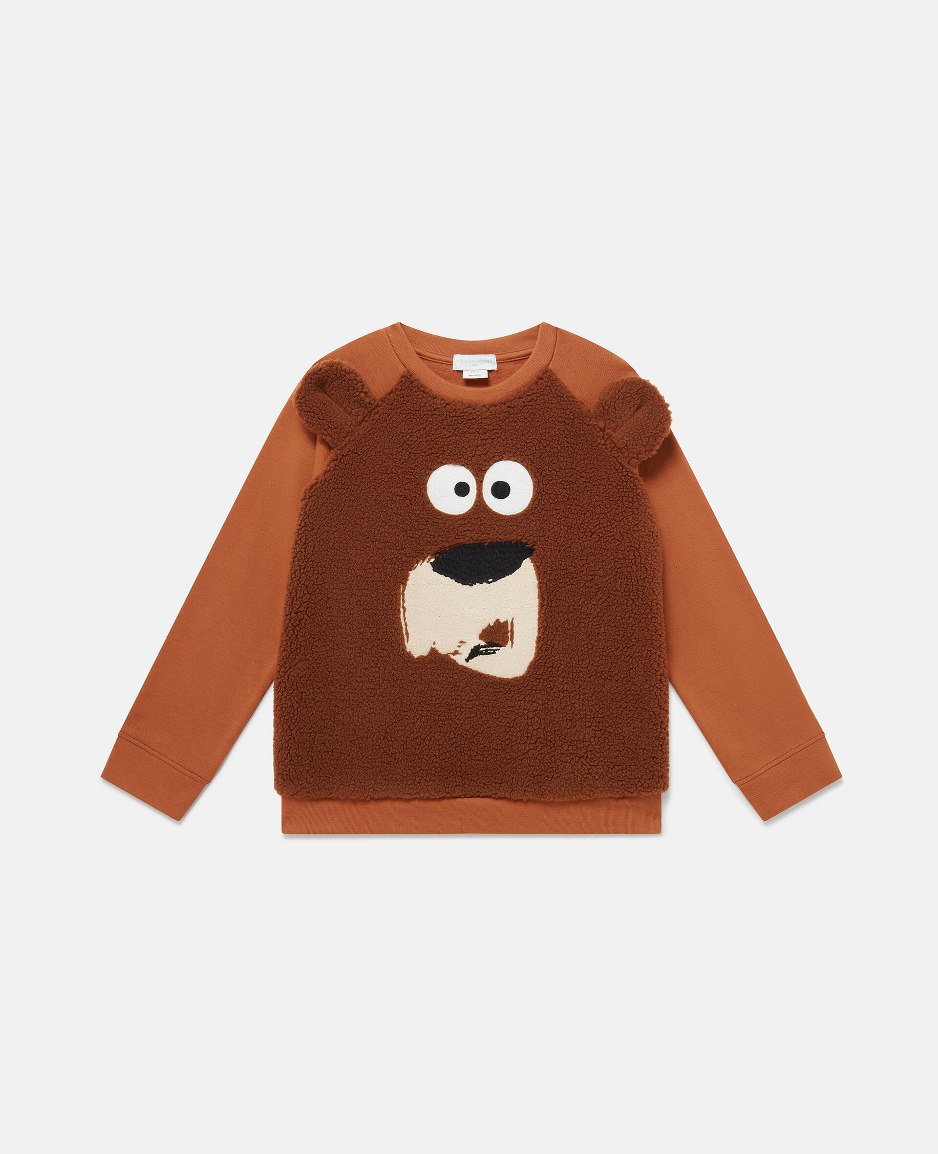 Grizzly Bear Fleece Sweatshirt-Brown-large image number 0