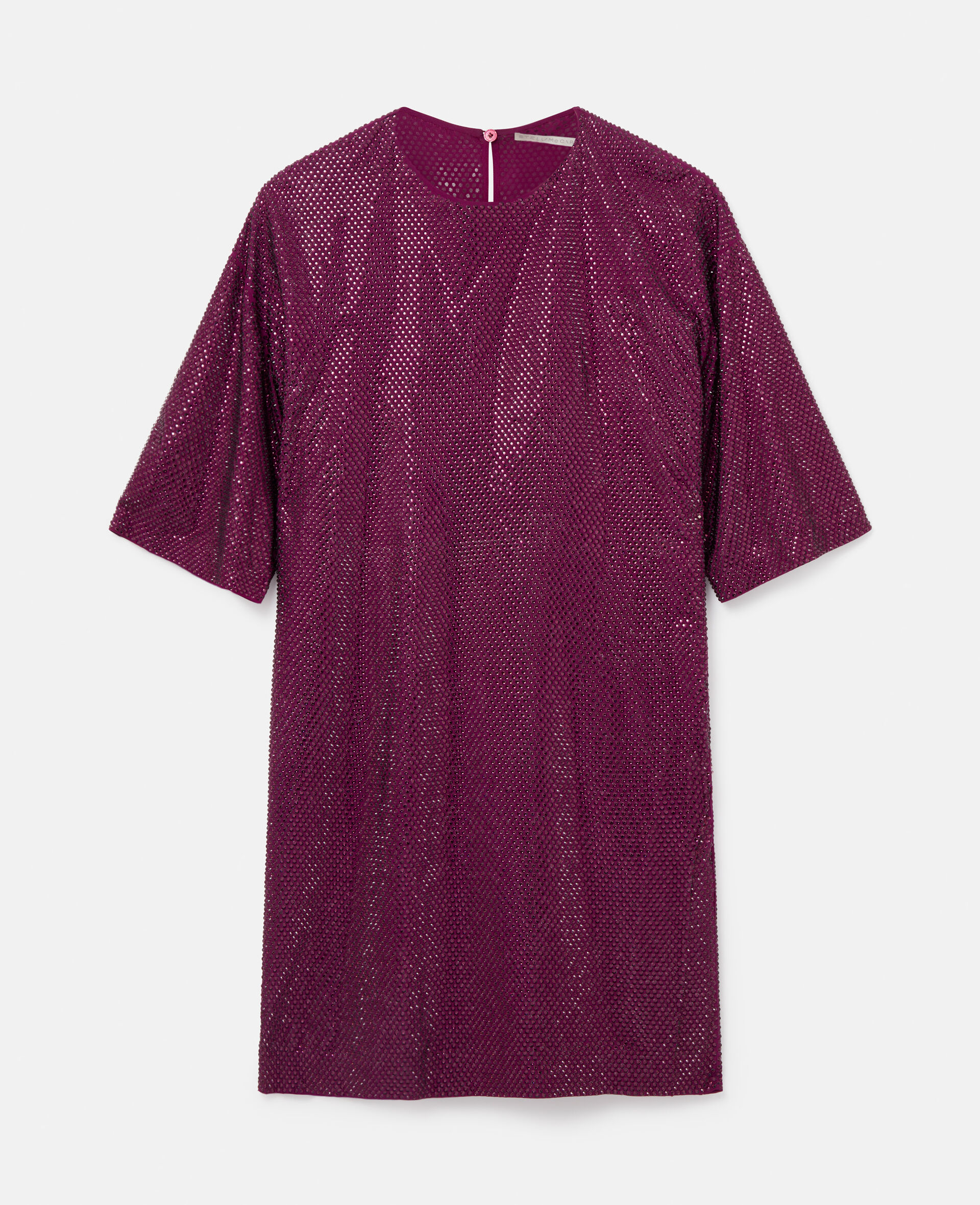 Crystal Embellished Mini Dress-Purple-large image number 0