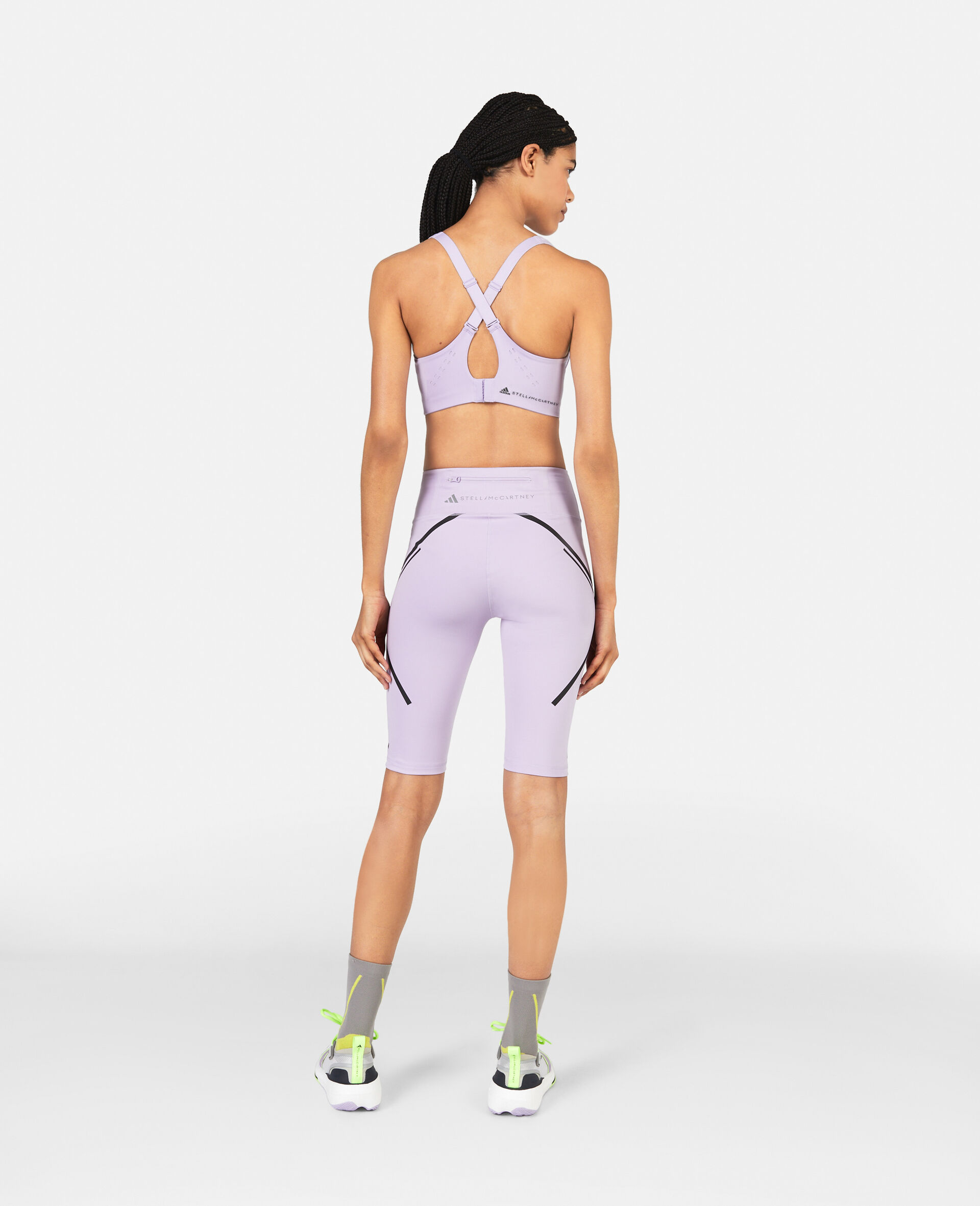 adidas by Stella McCartney TrueStrength Yoga Medium Support Sports Bra -  Clear Onix