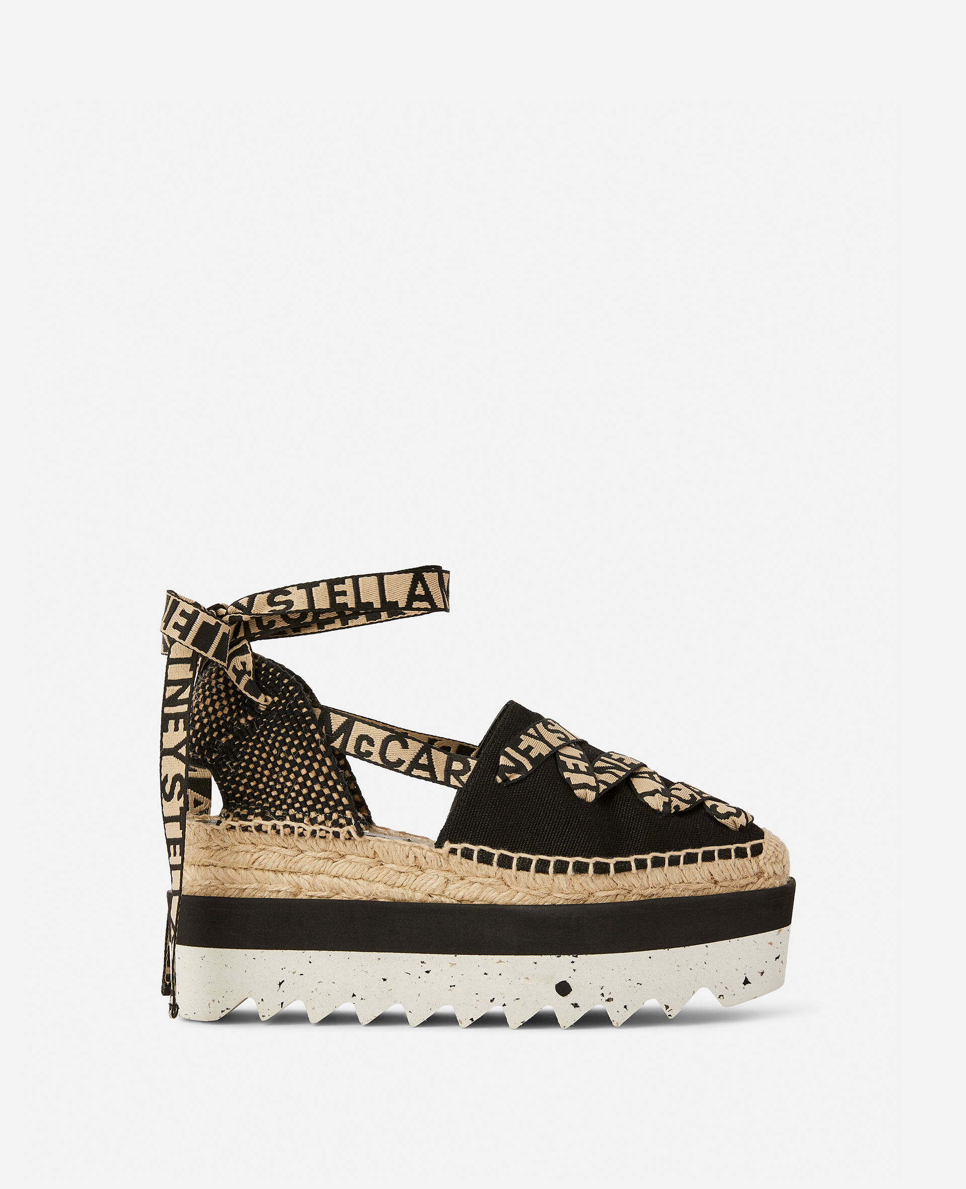 Gaia Platform Espadrilles-Black-model