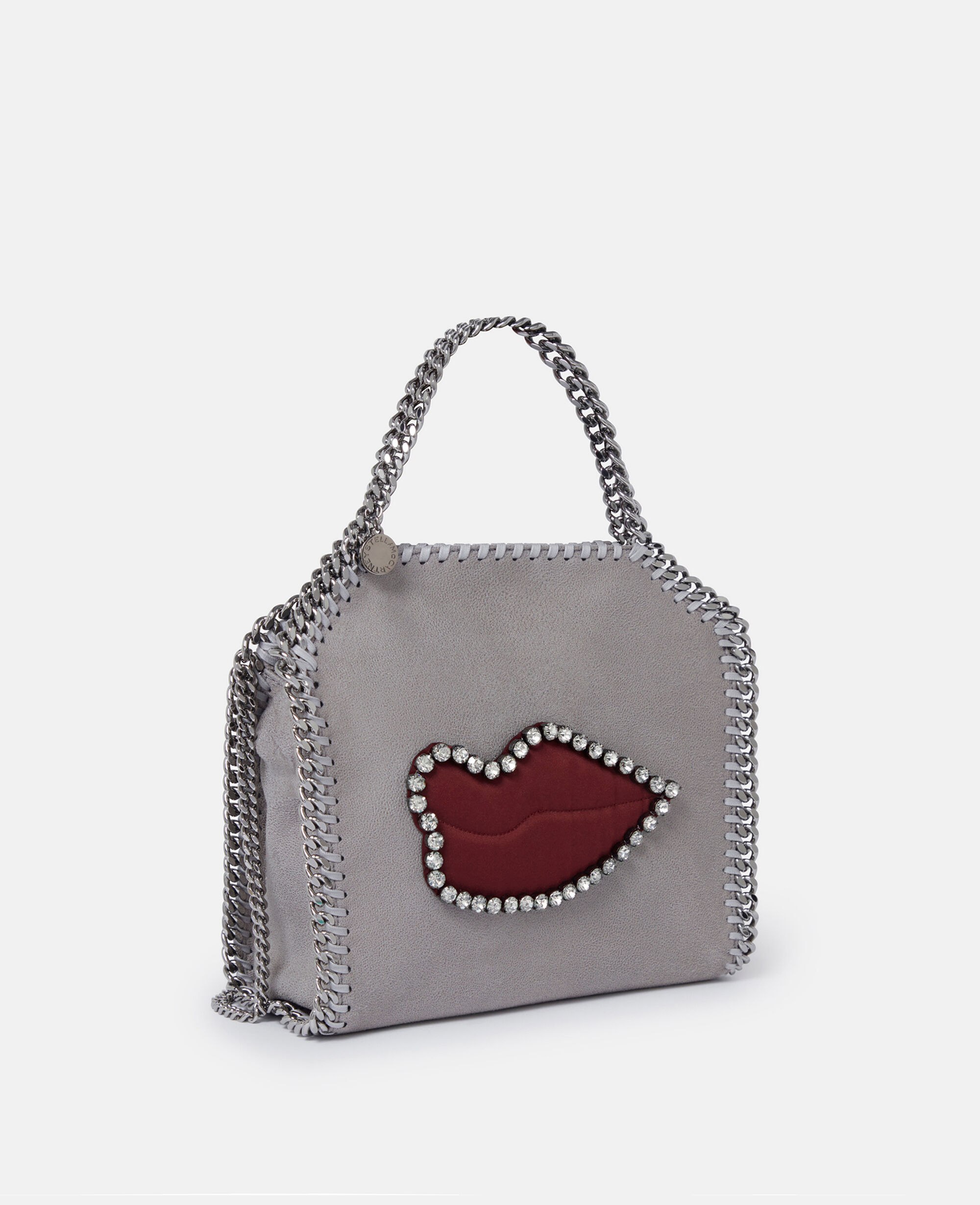 【美品】Stella McCartney ファラベラ　グレー トートバッグ ステラマッカートニー ファラベラ タイニー トート バッグ