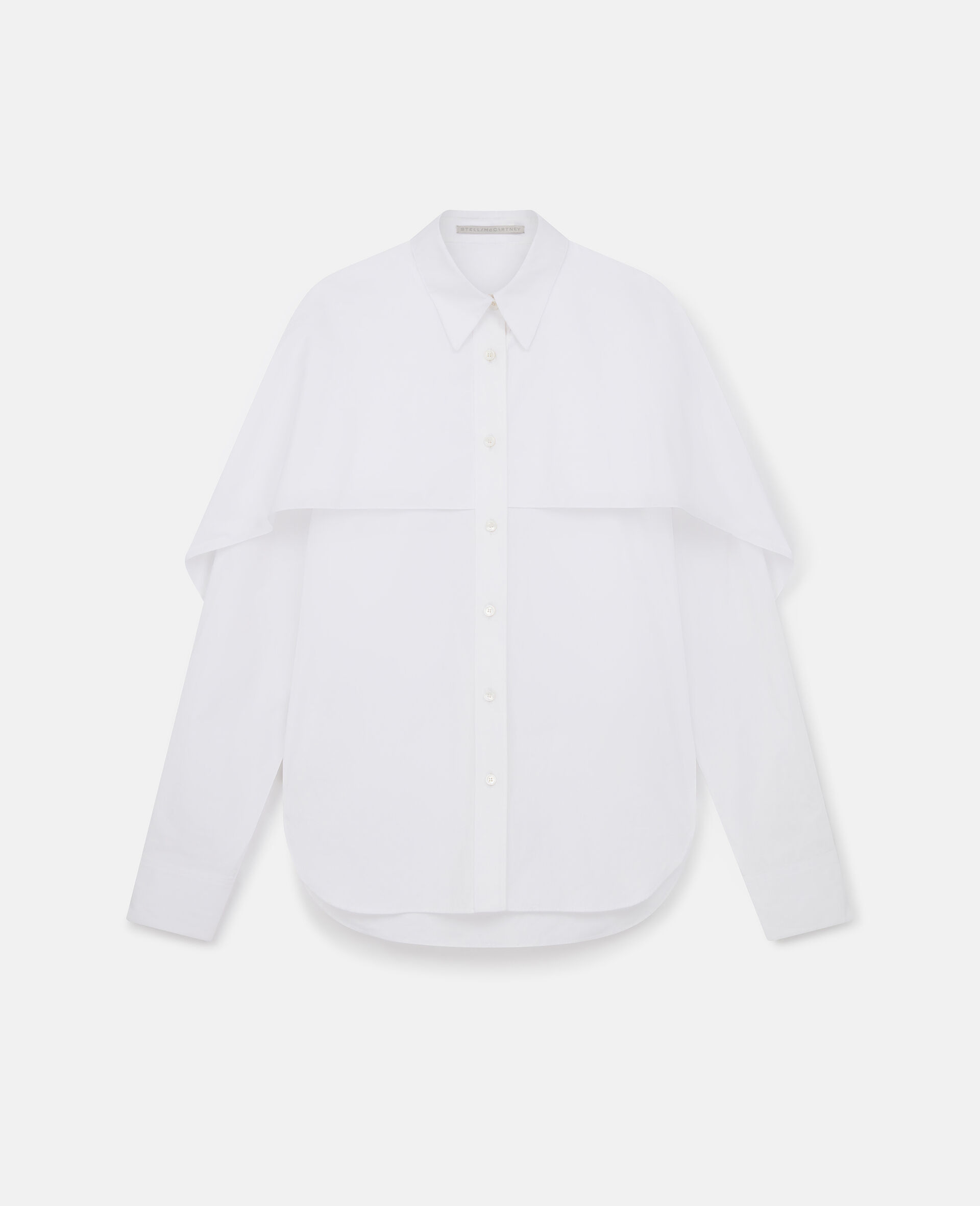 Cape Layer Long Sleeve Shirt-White-large image number 0