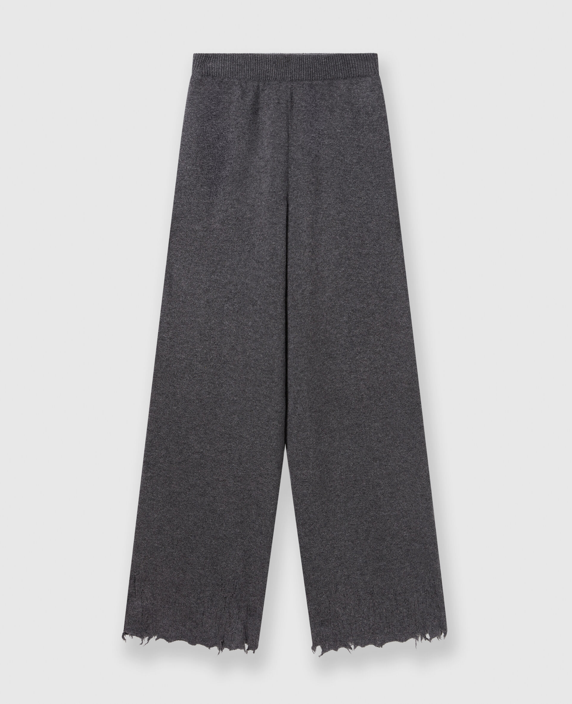 Flared High-Rise Pants-Grey-large image number 0