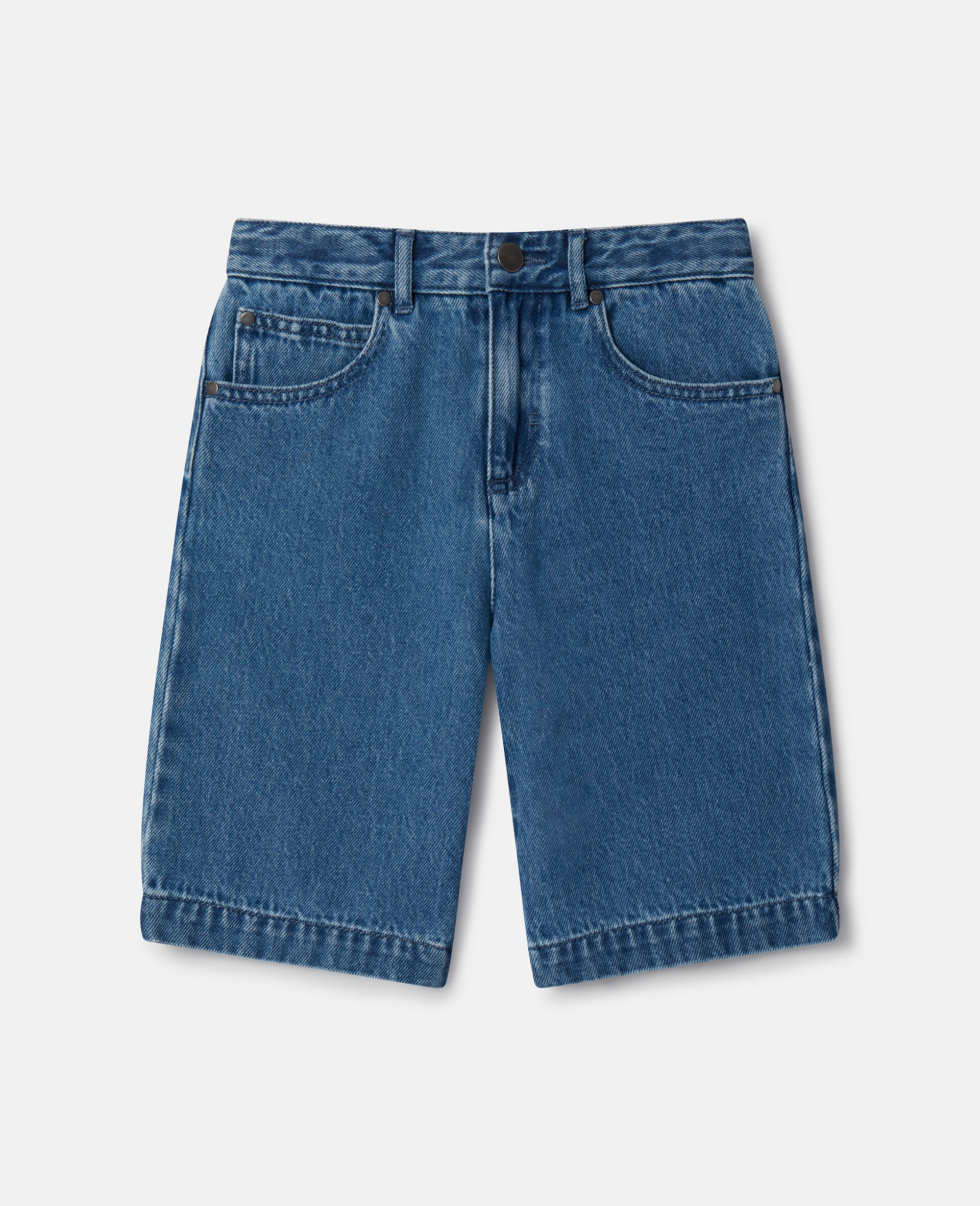 Board Length Denim Shorts-Blu-large image number 0